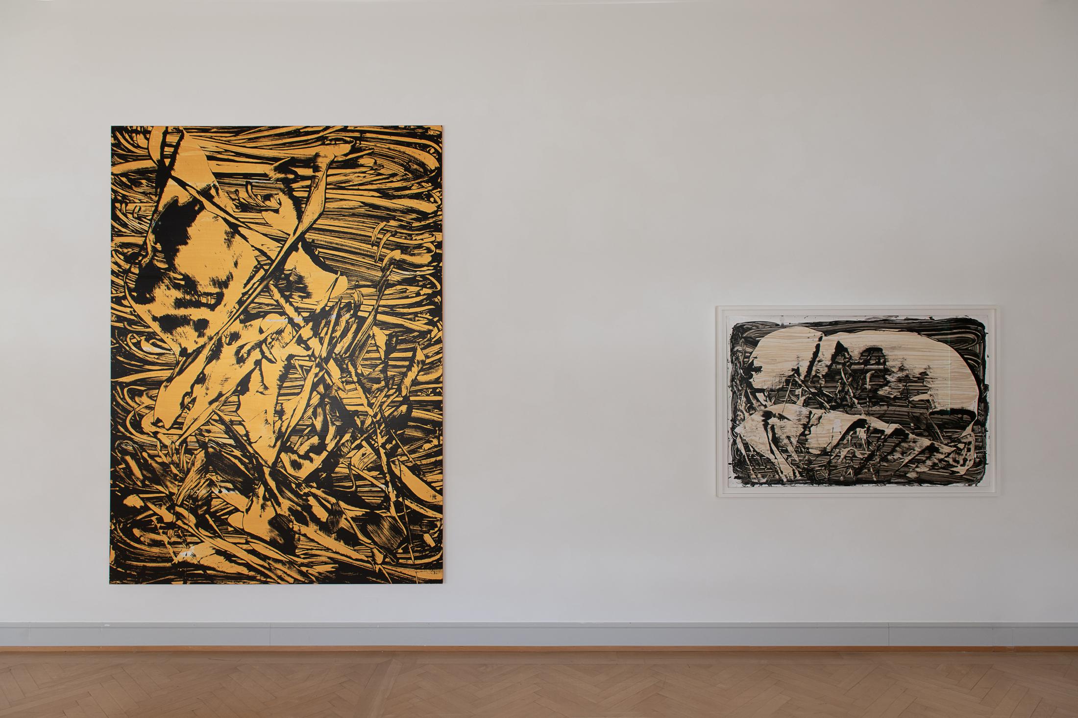 Installation View Judy Millar Soloshow «The Future and the Past Perfect» at Kunstmuseum St. Gallen, 2019 / Photo: Sebastian Stalder