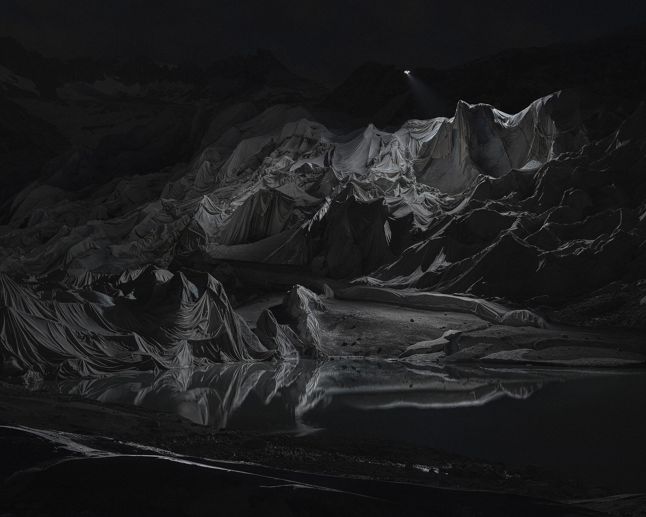 Exhibition View Julian Charrière Soloshow «Towards No Earthly Pole; view on Julian Charrière, Towards No Earthly Pole - Totten, 2019, (video still)» at Aargauer Kunsthaus, Aarau, 2020 / © 2020, ProLitteris, Zürich / Courtesy: the artist