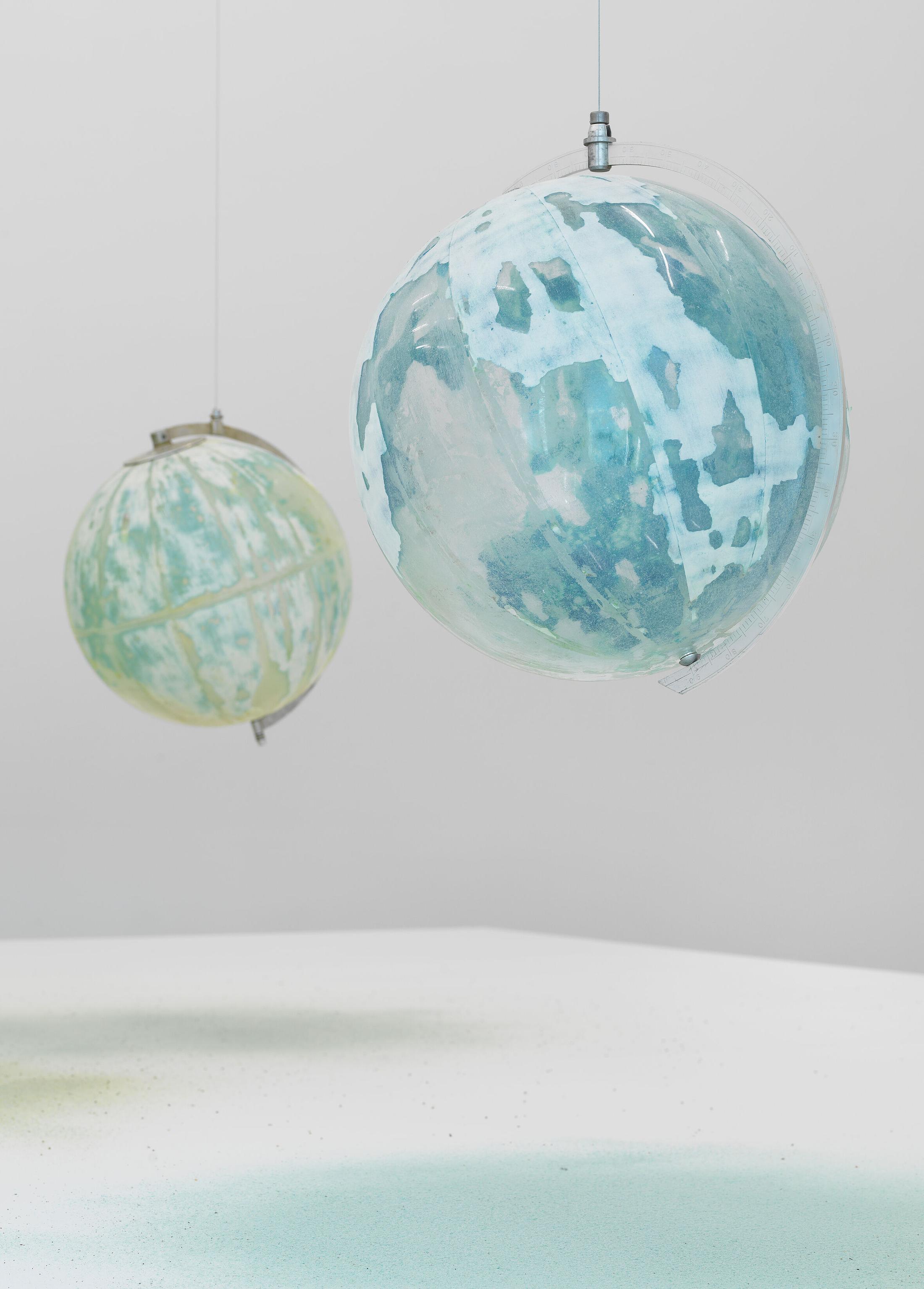 Exhibition View Julian Charrière Soloshow «Towards No Earthly Pole; view on Julian Charrière, We Are All Astronauts, 2013» at Aargauer Kunsthaus, Aarau, 2020 / Photo: Jens Ziehe / © 2020, ProLitteris, Zürich / Courtesy: the artist