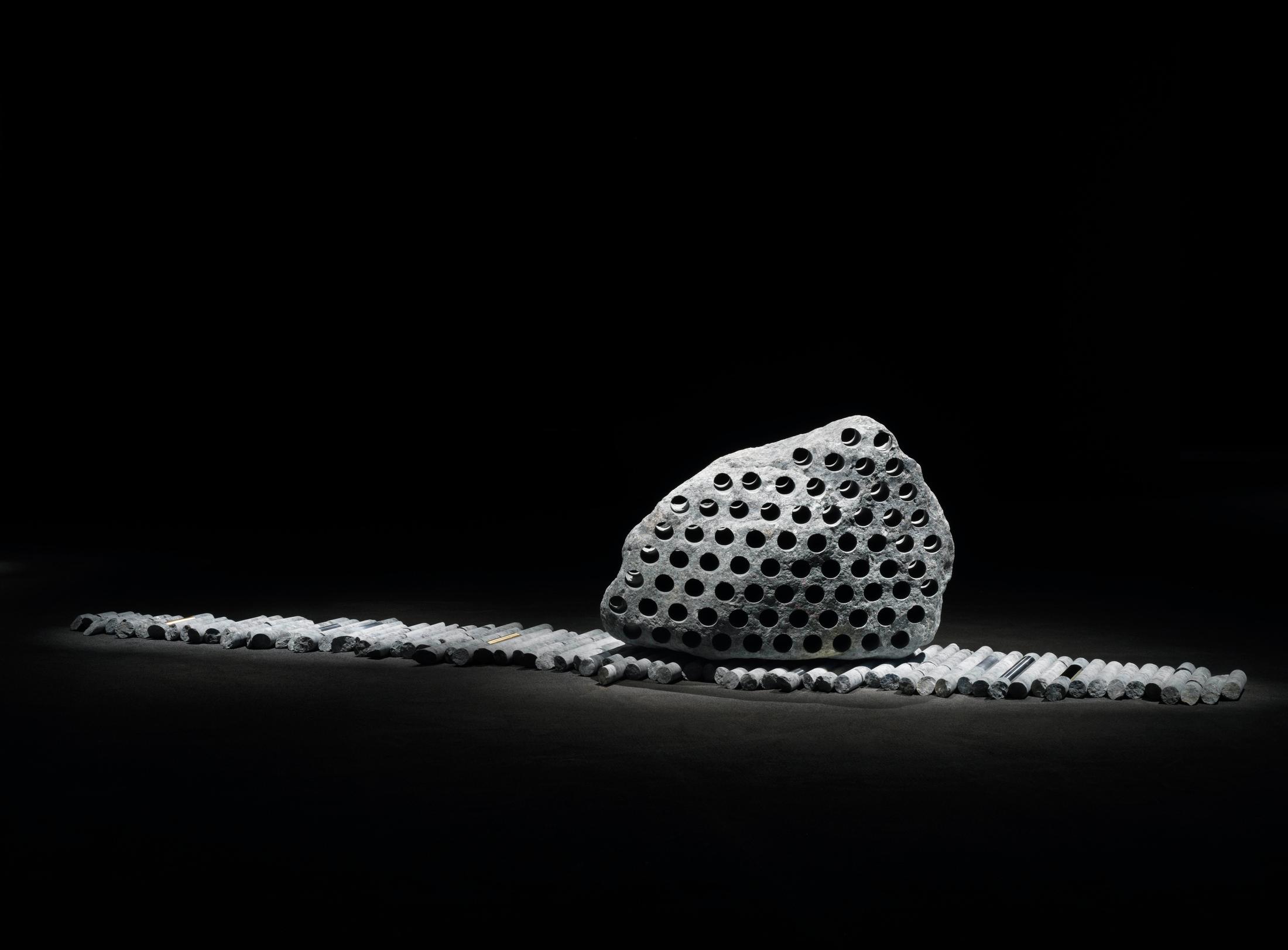 Exhibition View Julian Charrière «Towards No Earthly Pole» at MASI, Lugano, 2019 / © Julian Charrière; ProLitteris / Photo: Jens Ziehe / Courtesy: the artist and MASI, Lugano