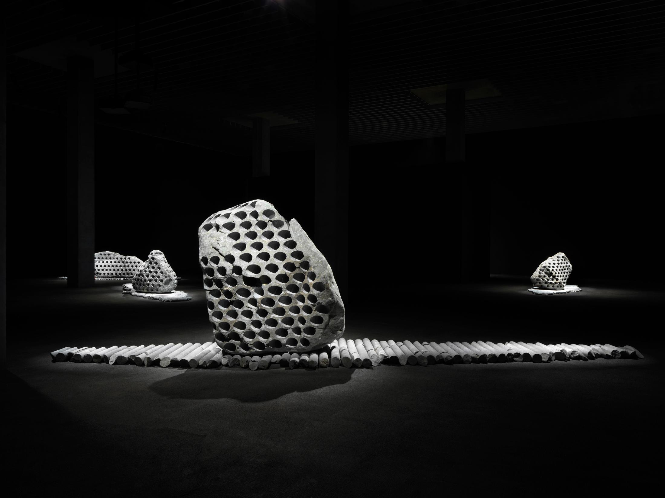 Exhibition View Julian Charrière «Towards No Earthly Pole» at MASI, Lugano, 2019 / © Julian Charrière; ProLitteris / Photo: Jens Ziehe / Courtesy: the artist and MASI, Lugano