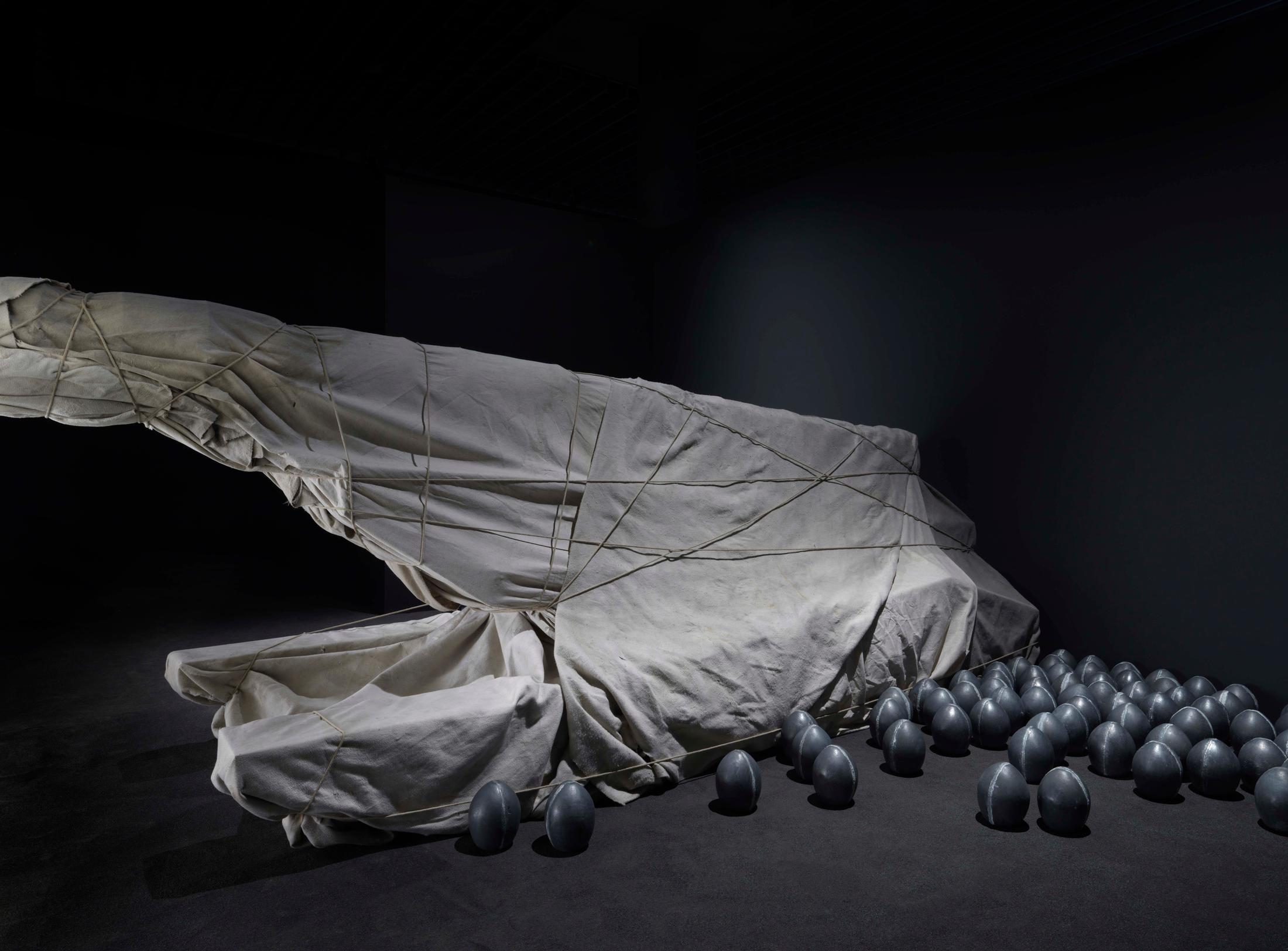 Exhibition View Julian Charrière «Towards No Earthly Pole» at MASI, Lugano, 2019 / © Julian Charrière; ProLitteris / Photo: Jens Ziehe / Courtesy: the artist and MASI, Lugano