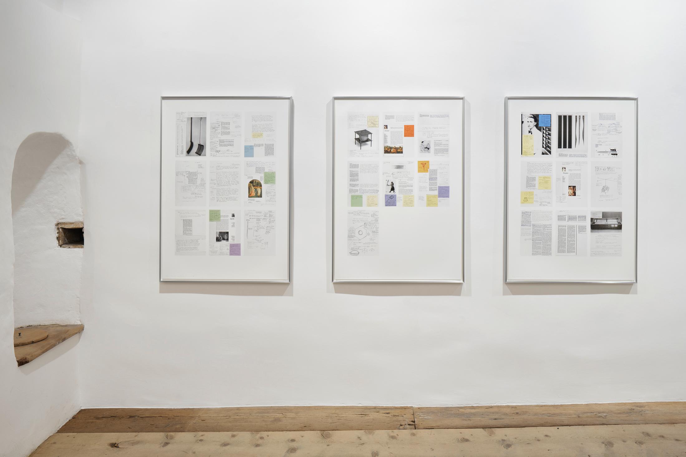 Installation View Julian Charrière Soloshow «Ever Since We Crawled Out / view on An Invitaton to Disappear, 2018» at Galerie Tschudi, Zuoz / Photo: Ralph Feiner / Courtesy: the artist and Galerie Tschudi, Zuoz