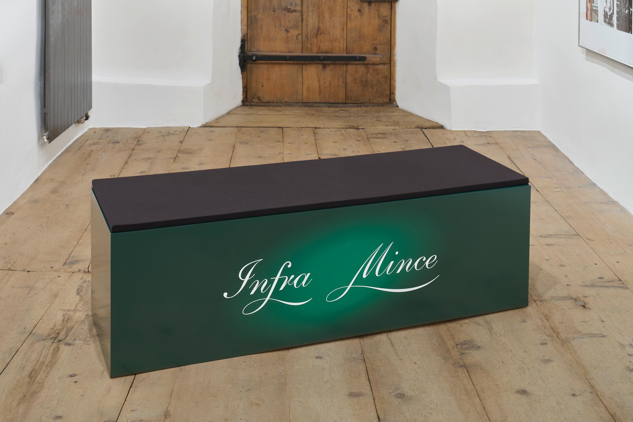 Installation View Julian Charrière Soloshow «Ever Since We Crawled Out / view on An Invitaton to Disappear, 2018» at Galerie Tschudi, Zuoz / Photo: Ralph Feiner / Courtesy: the artist and Galerie Tschudi, Zuoz