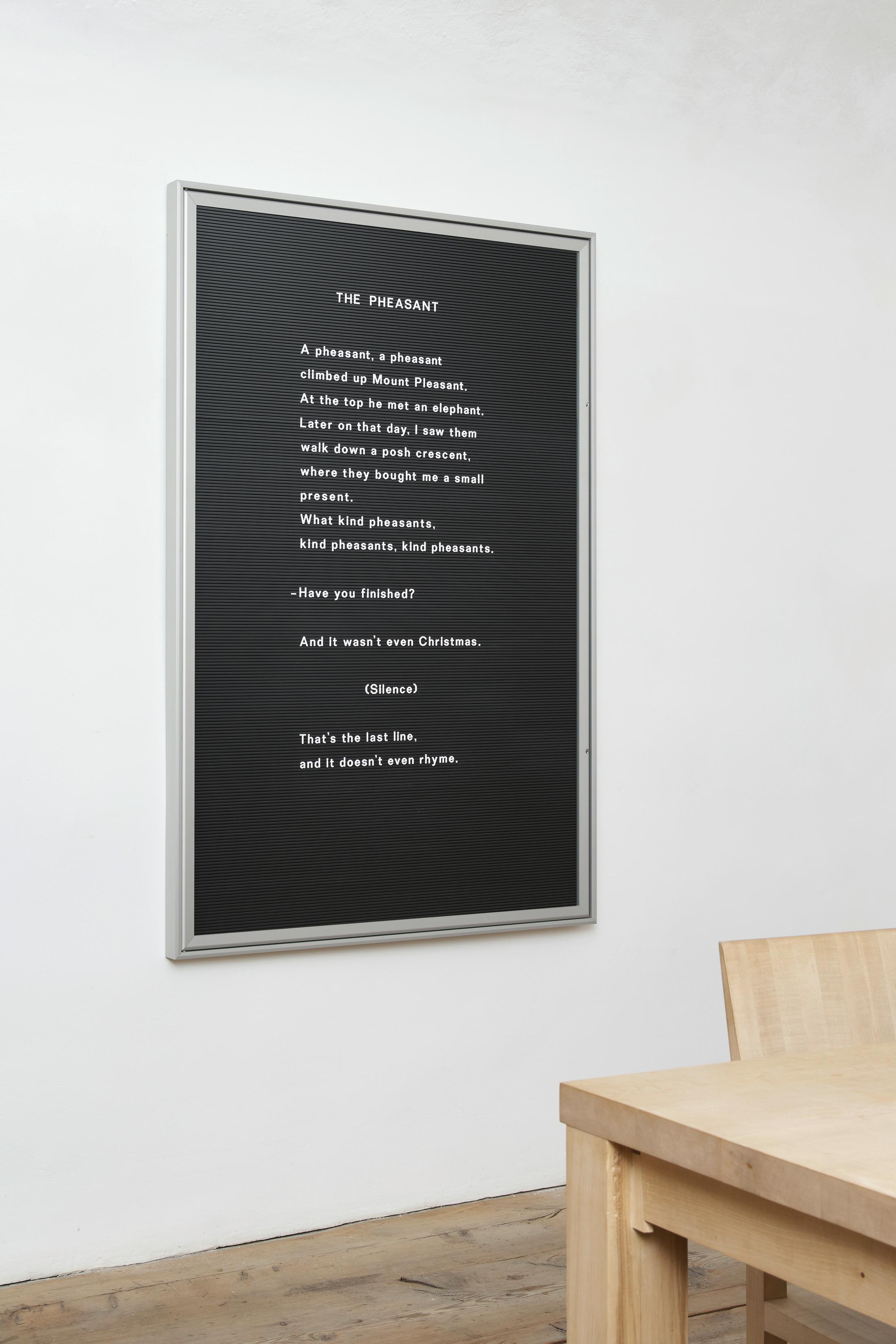 Installation View Julian Charrière Soloshow «Ever Since We Crawled Out / view on An Invitaton to Disappear, 2018» at Galerie Tschudi, Zuoz / Photo: Ralph Feiner / Courtesy: the artist and Galerie Tschudi, Zuoz