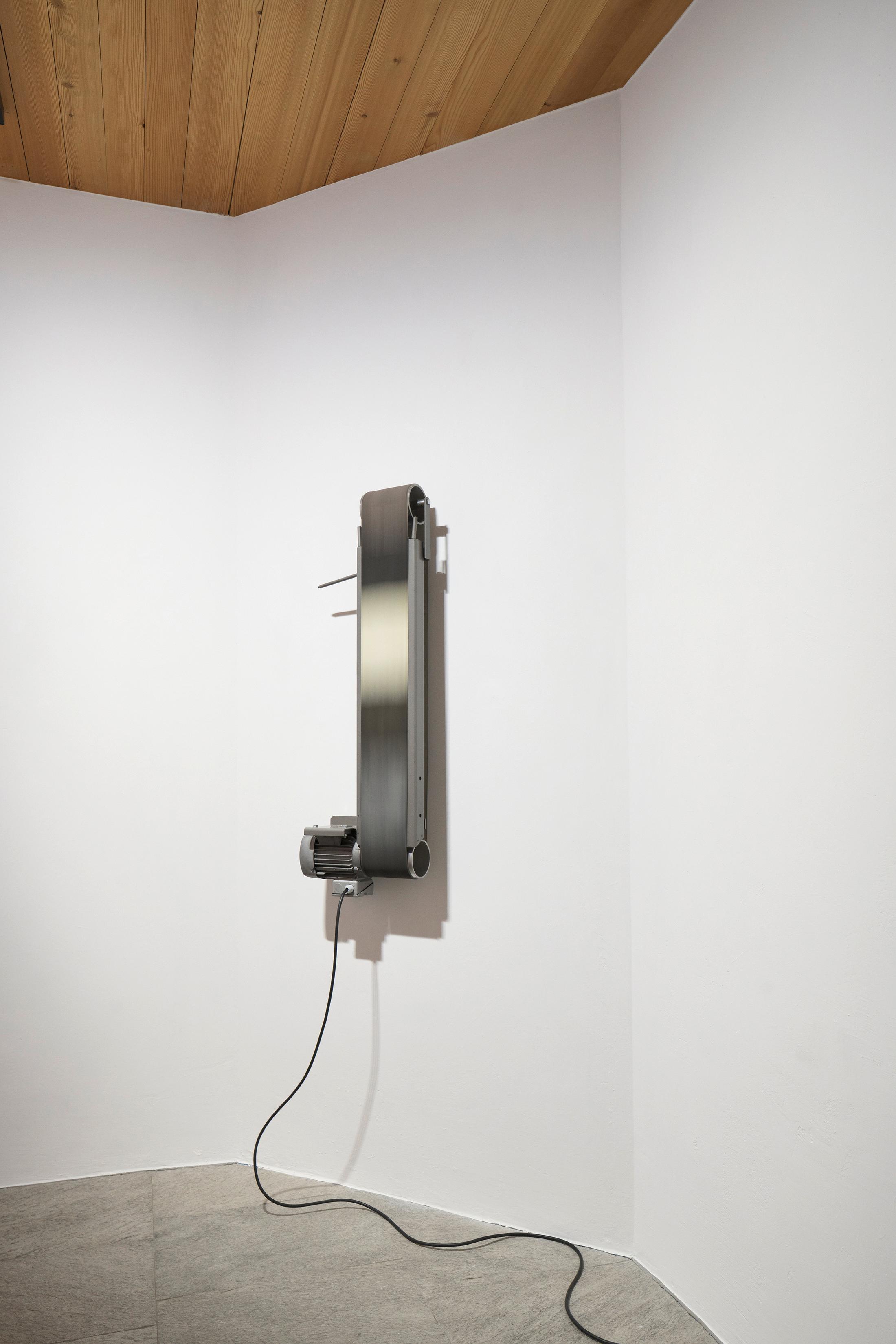 Installation View Julian Charrière Soloshow «Ever Since We Crawled Out / view on An Invitaton to Disappear, 2018» at Galerie Tschudi, Zuoz / Photo: Ralph Feiner / Courtesy: the artist and Galerie Tschudi, Zuoz