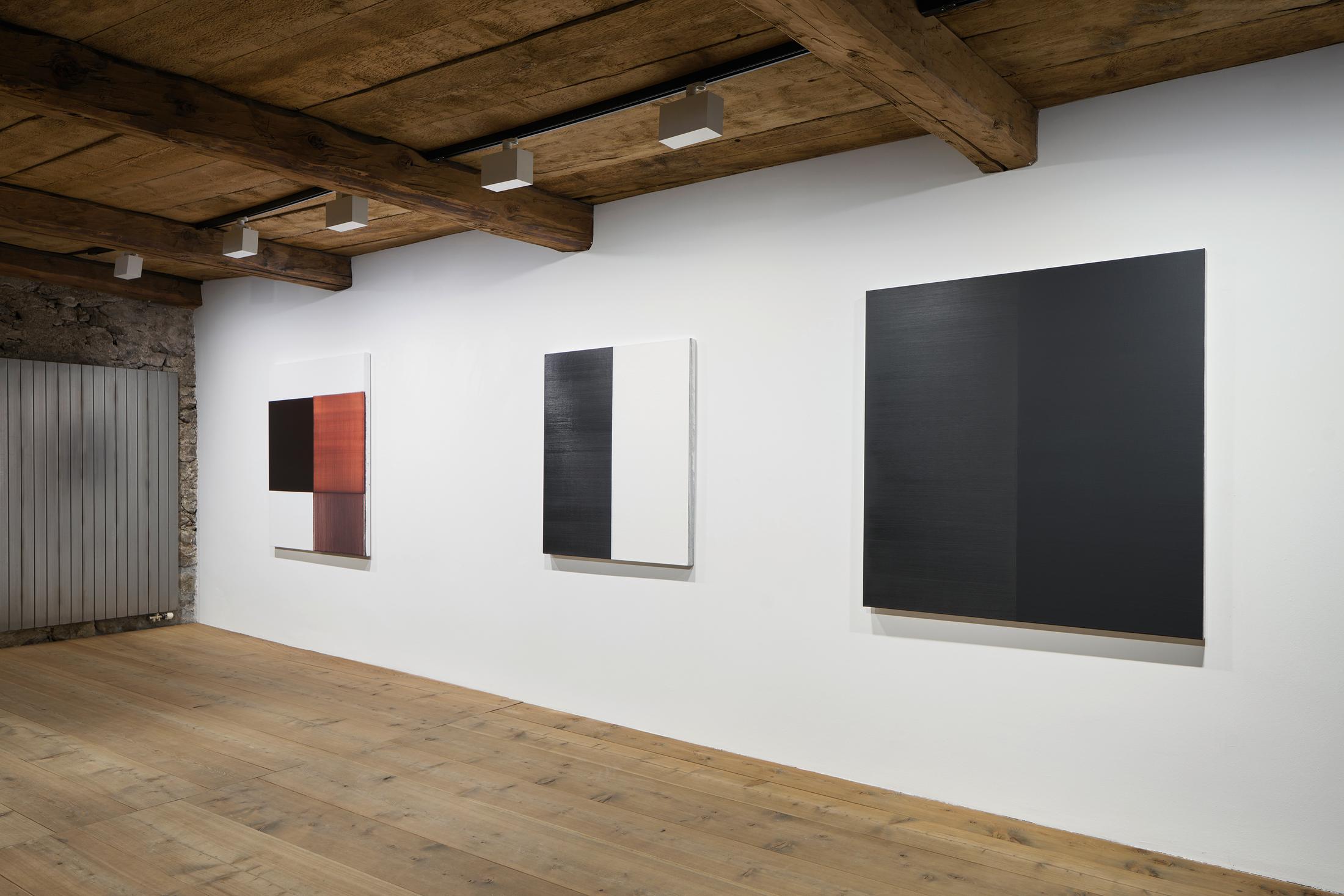 Installation View Julian Charrière Soloshow «Ever Since We Crawled Out / view on An Invitaton to Disappear, 2018» at Galerie Tschudi, Zuoz / Photo: Ralph Feiner / Courtesy: the artist and Galerie Tschudi, Zuoz