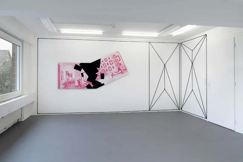Exhibition View Julian Göthe Solo Show «The Fat Shadow» at suns.works, Zurich, 2021 / Photo: Claude Barrault / Courtesy: the artist and suns.works