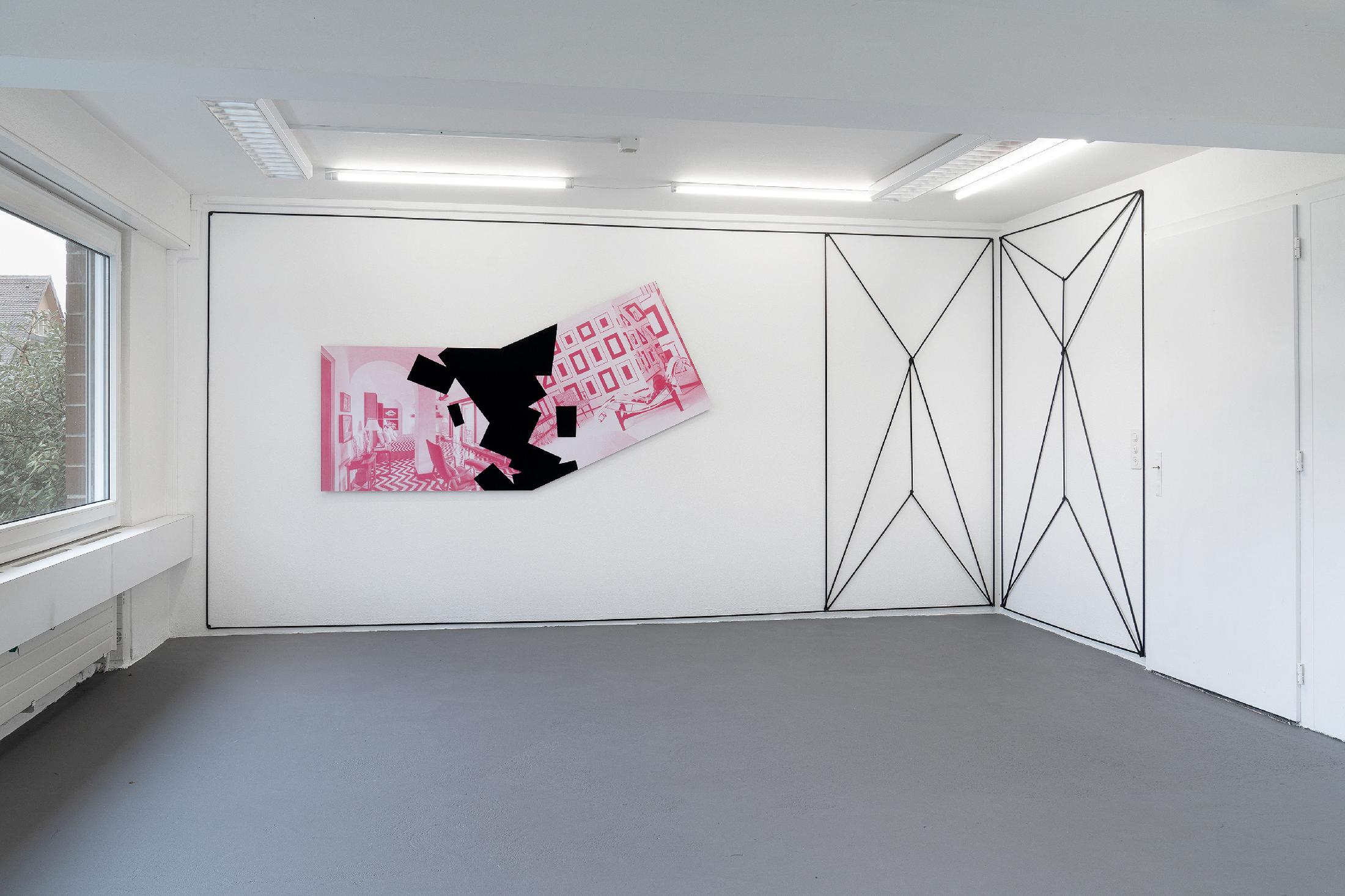 Exhibition View Julian Göthe Solo Show «The Fat Shadow» at suns.works, Zurich, 2021 / Photo: Claude Barrault / Courtesy: the artist and suns.works