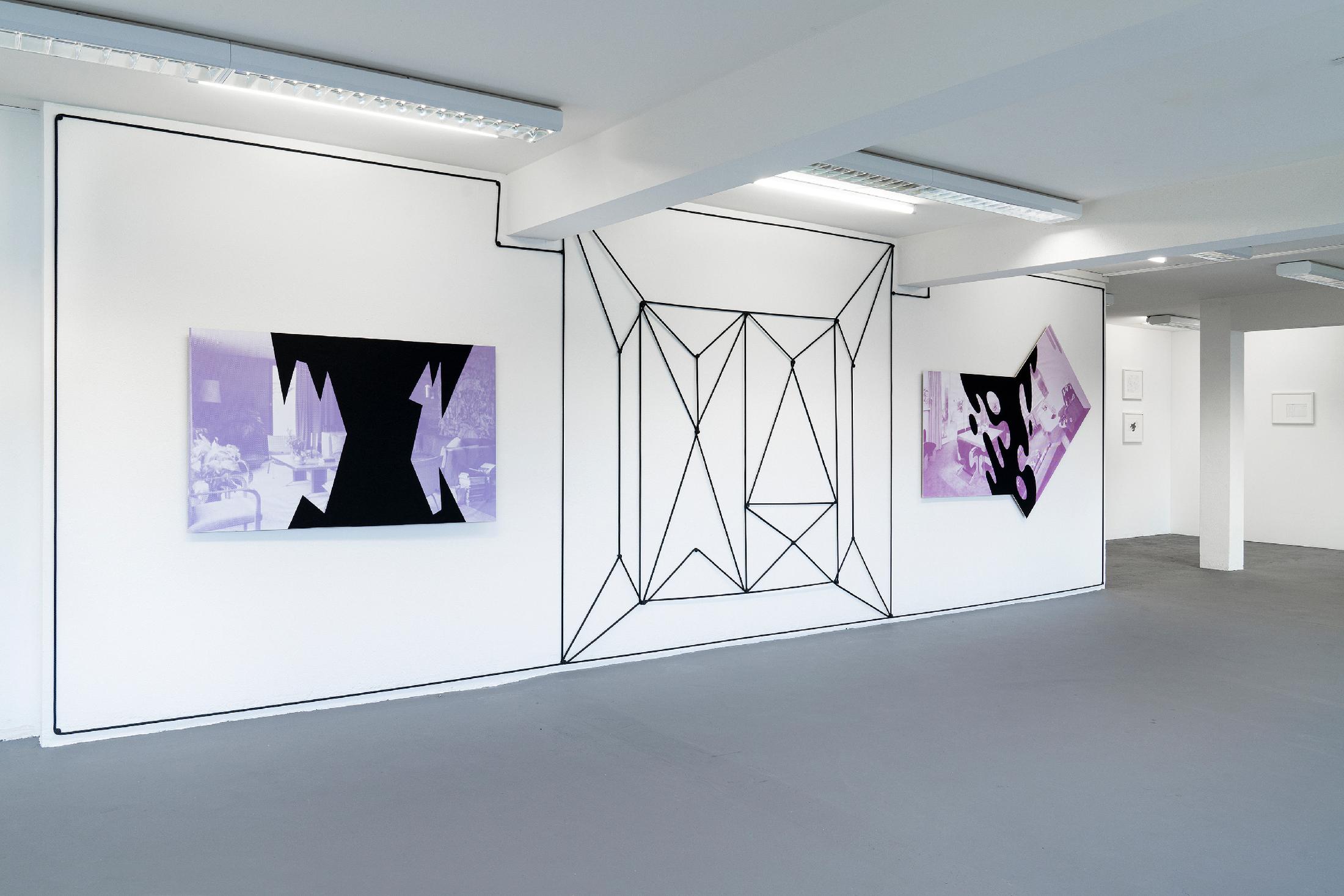 Exhibition View Julian Göthe Solo Show «The Fat Shadow» at suns.works, Zurich, 2021 / Photo: Claude Barrault / Courtesy: the artist and suns.works