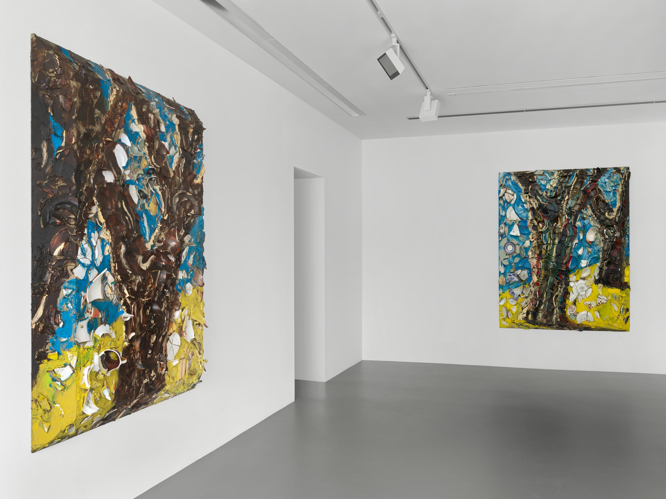 Exhibition View Julian Schnabel Solo Show «Trees of Home (for Peter Beard)» at Vito Schnabel Gallery, St. Moritz, 2020 / © Julian Schnabel Studio / Photo: Tom Powel / Courtesy: the artist and Vito Schnabel Gallery