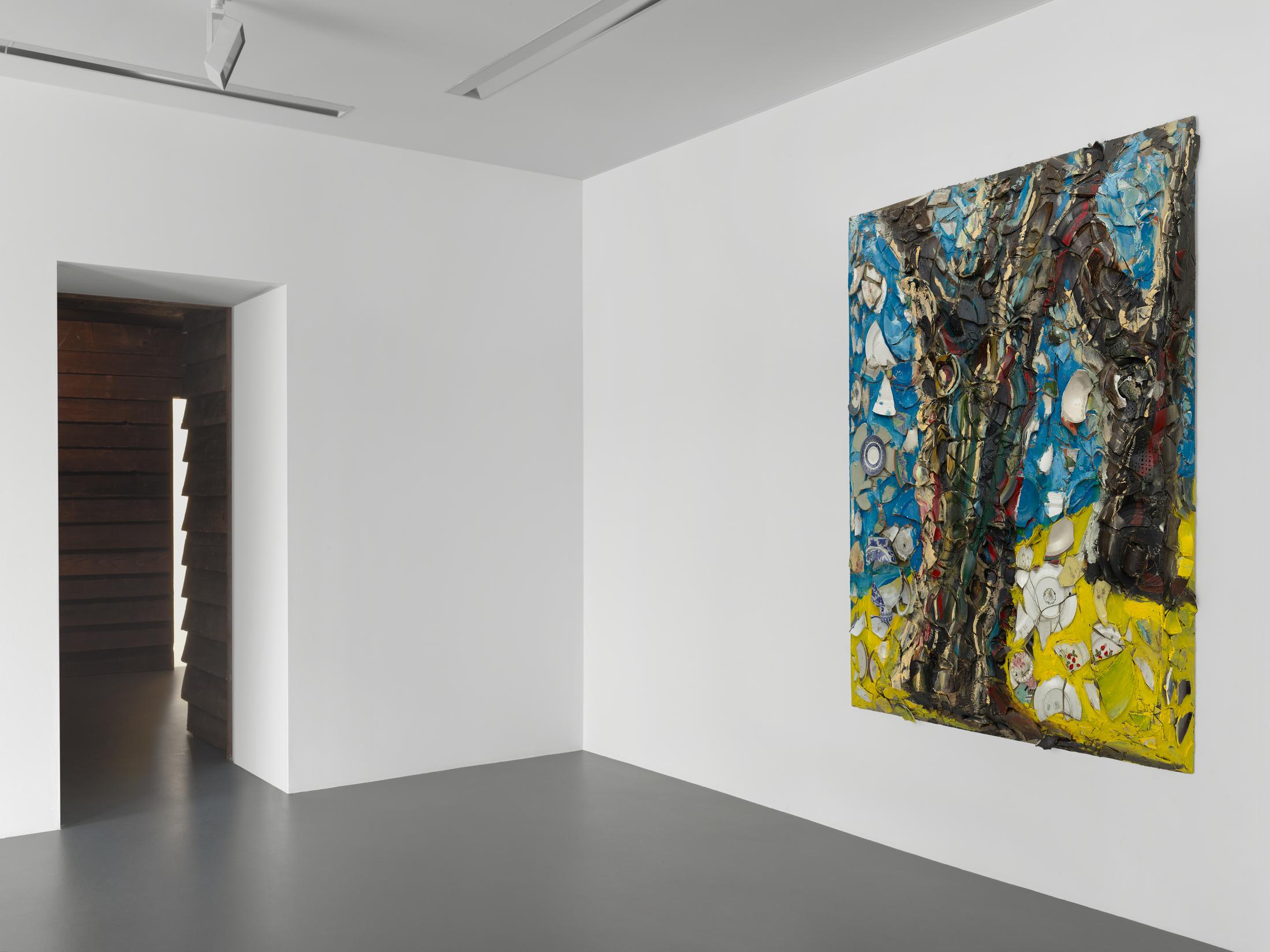 Exhibition View Julian Schnabel Solo Show «Trees of Home (for Peter Beard)» at Vito Schnabel Gallery, St. Moritz, 2020 / © Julian Schnabel Studio / Photo: Tom Powel / Courtesy: the artist and Vito Schnabel Gallery