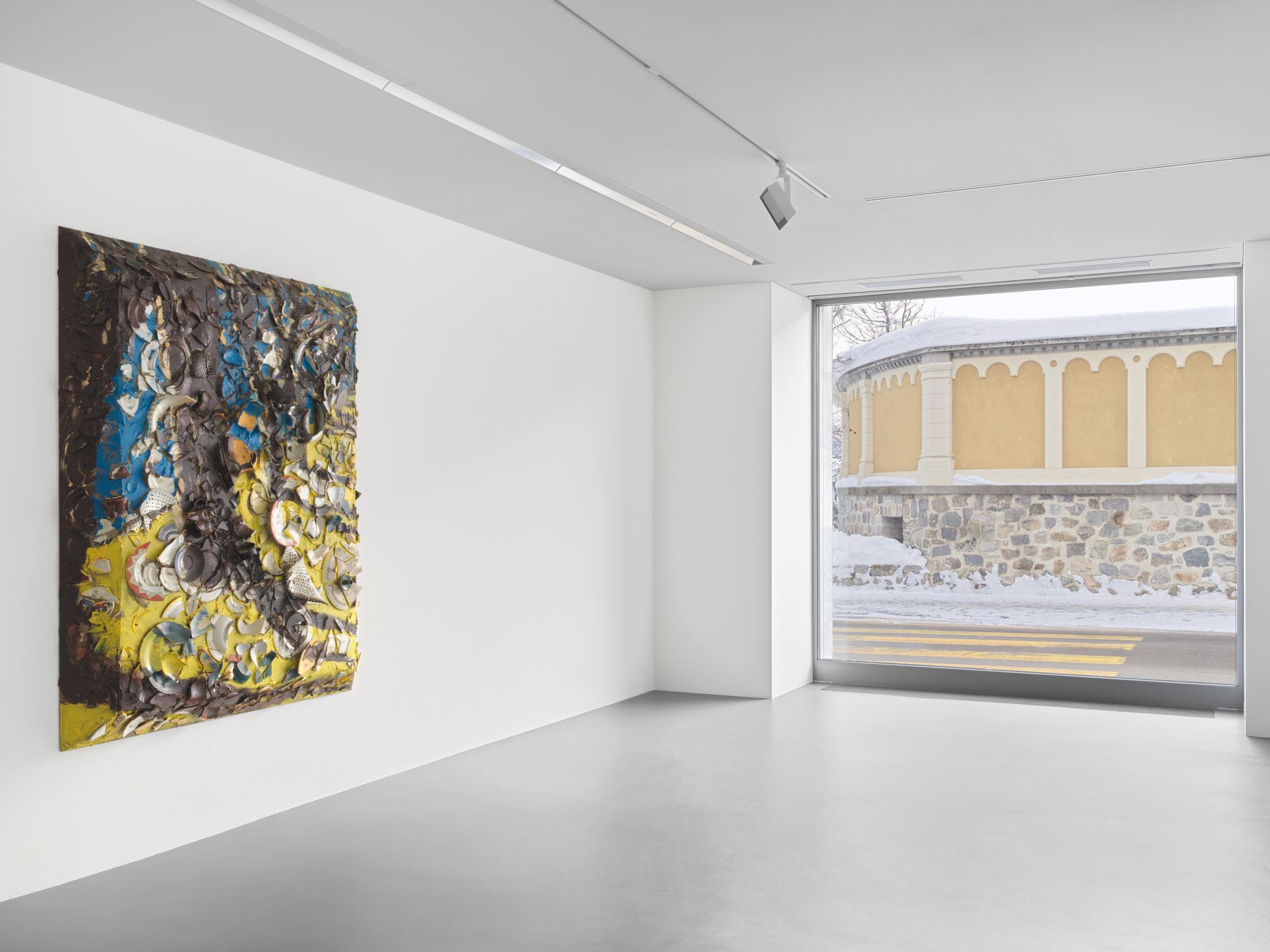 Exhibition View Julian Schnabel Solo Show «Trees of Home (for Peter Beard)» at Vito Schnabel Gallery, St. Moritz, 2020 / © Julian Schnabel Studio / Photo: Tom Powel / Courtesy: the artist and Vito Schnabel Gallery