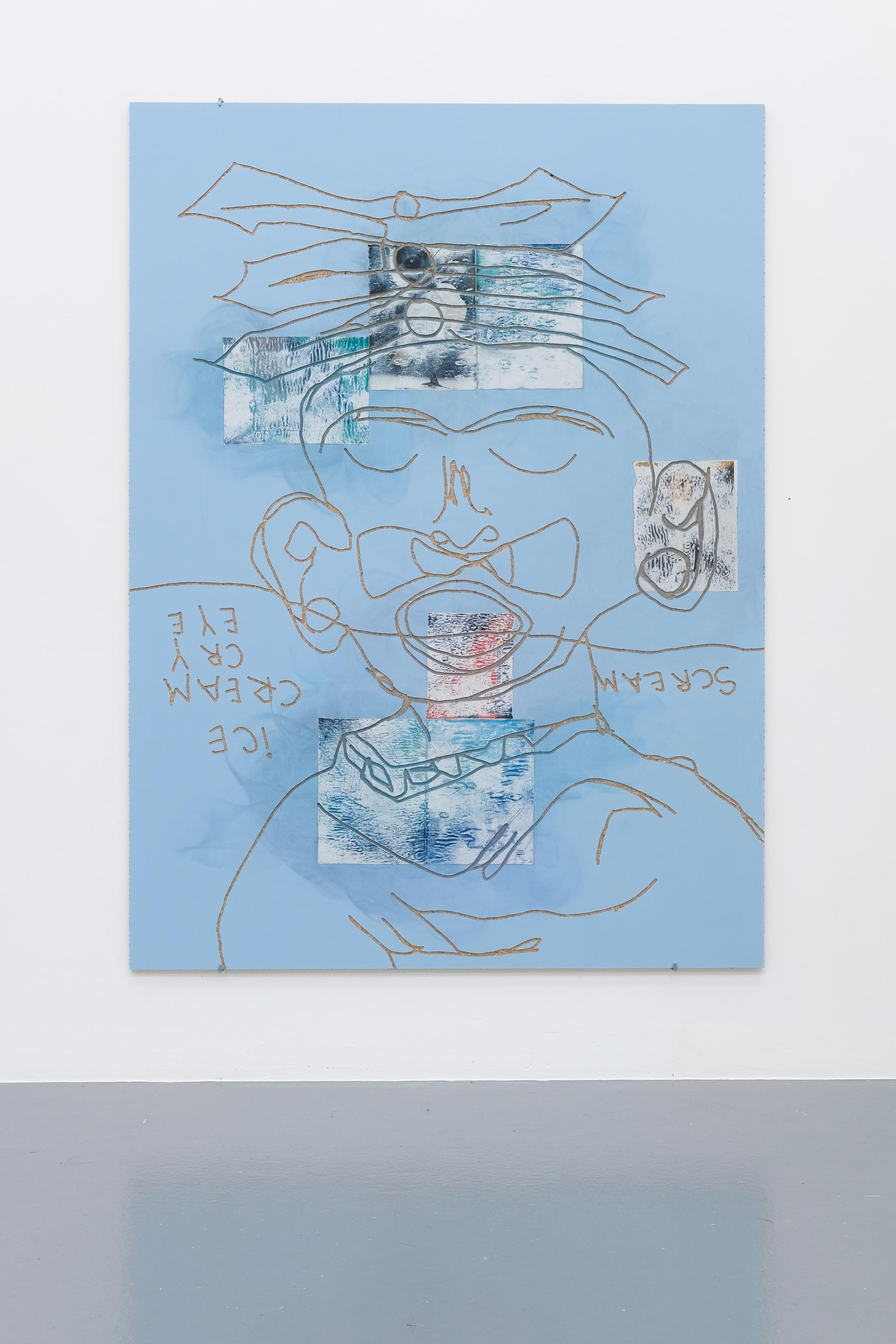 Exhibition View Julien Creuzet Soloshow «Il pleut encore, des minis gouttelettes (…)» at CAN, Neuchâtel, 2019 / Photo: Sebastian Verdon / Courtesy: the artist and CAN