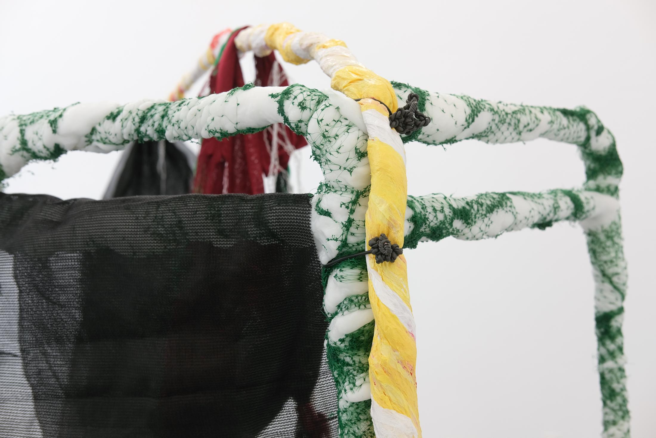 Exhibition View Julien Creuzet Soloshow «Il pleut encore, des minis gouttelettes (…)» at CAN, Neuchâtel, 2019 / Photo: Sebastian Verdon / Courtesy: the artist and CAN