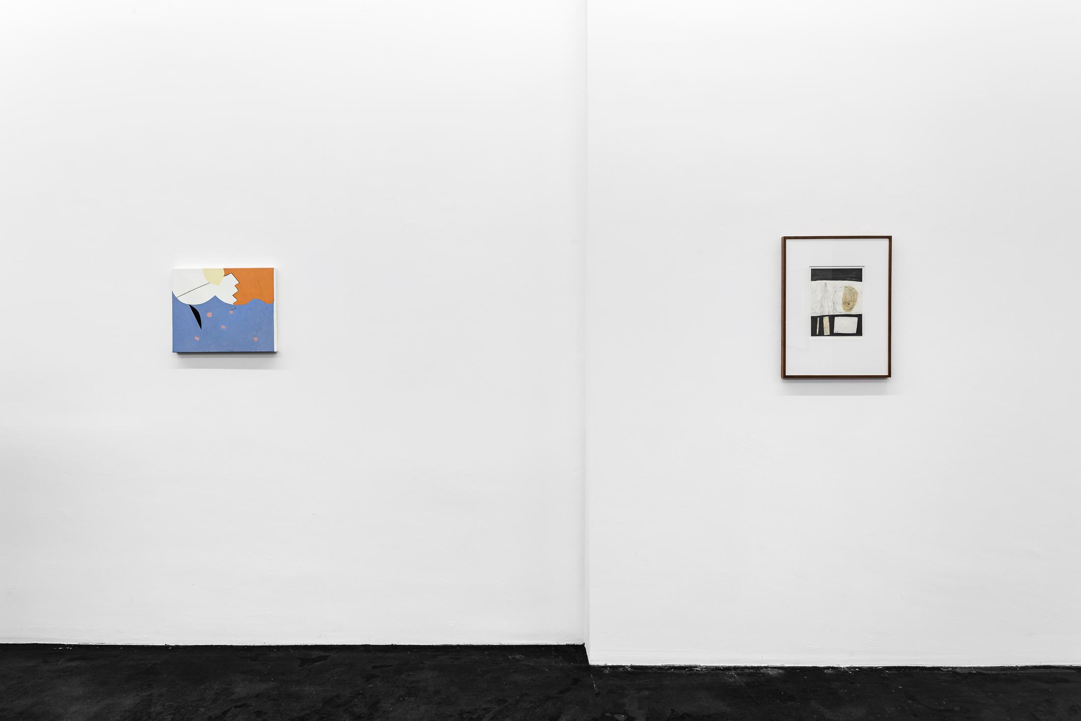 Exhibition View Jürgen Partenheimer Solo Show «Vasts Apart [Hamburger Block]» at Häusler Contemporary, Zurich, 2022-2023 / Photo: Peter Baracchi / Courtesy: the artist and Häusler Contemporary