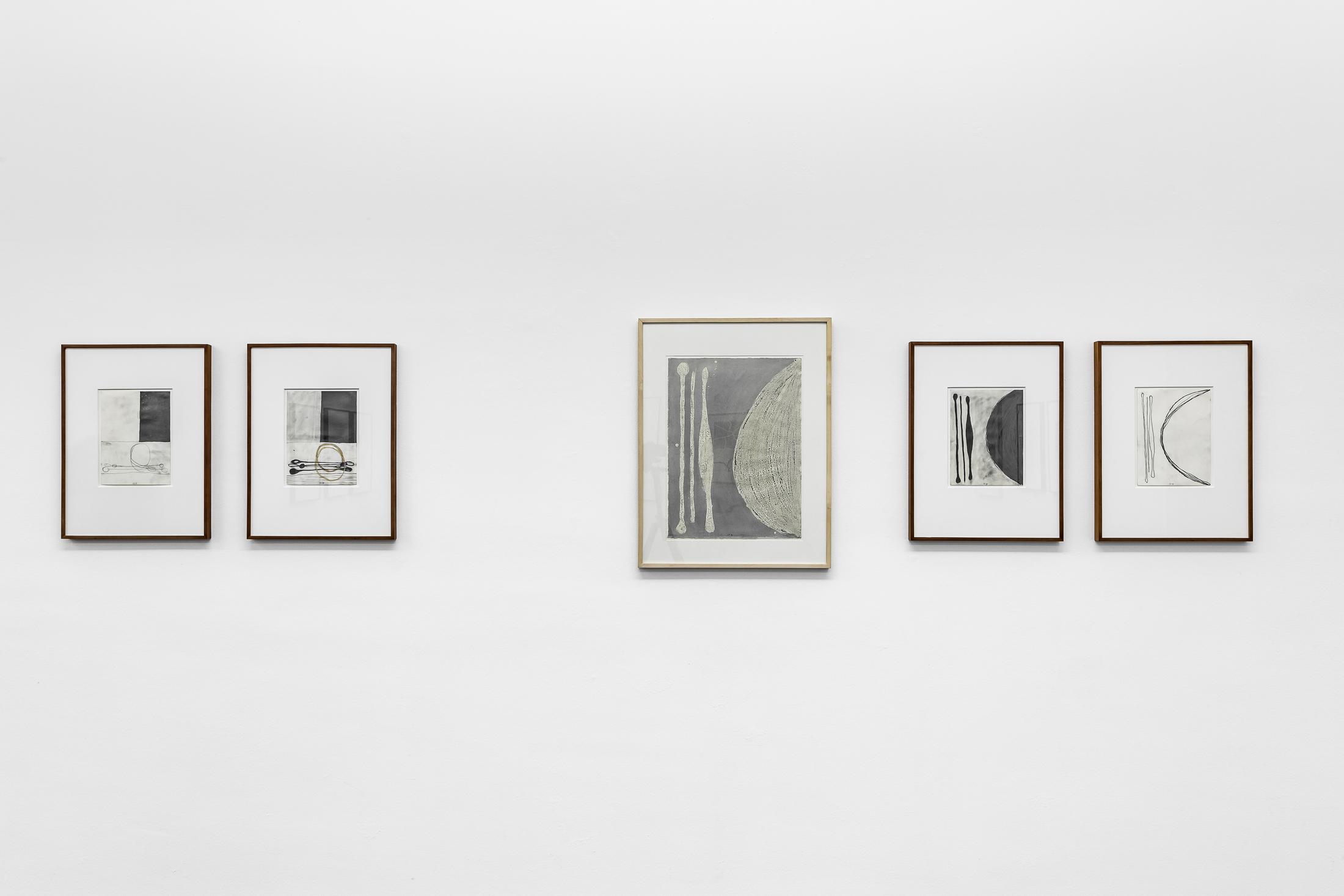 Exhibition View Jürgen Partenheimer Solo Show «Vasts Apart [Hamburger Block]» at Häusler Contemporary, Zurich, 2022-2023 / Photo: Peter Baracchi / Courtesy: the artist and Häusler Contemporary