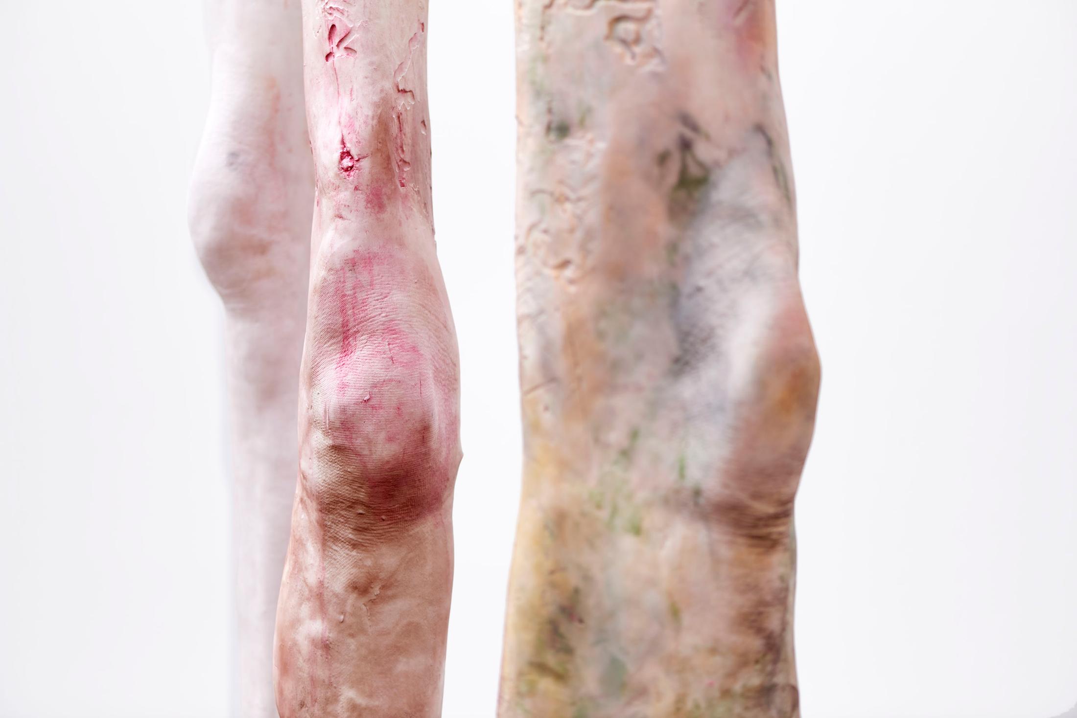 Exhibition View Kaari Upson Soloshow «Go Back the Way You Came; view on Mother’s Legs, 2018–2019» at Kunsthalle Basel, Basel, 2019 / Photo: Philipp Hänger / Courtesy: the artist and Kunsthalle Basel