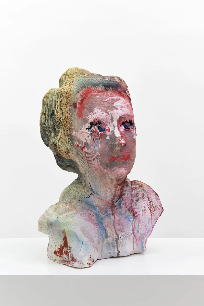 Exhibition View Kaari Upson Soloshow «Go Back the Way You Came; view on O. Snag, 2018–2019» at Kunsthalle Basel, Basel, 2019 / Photo: Philipp Hänger / Courtesy: the artist and Kunsthalle Basel