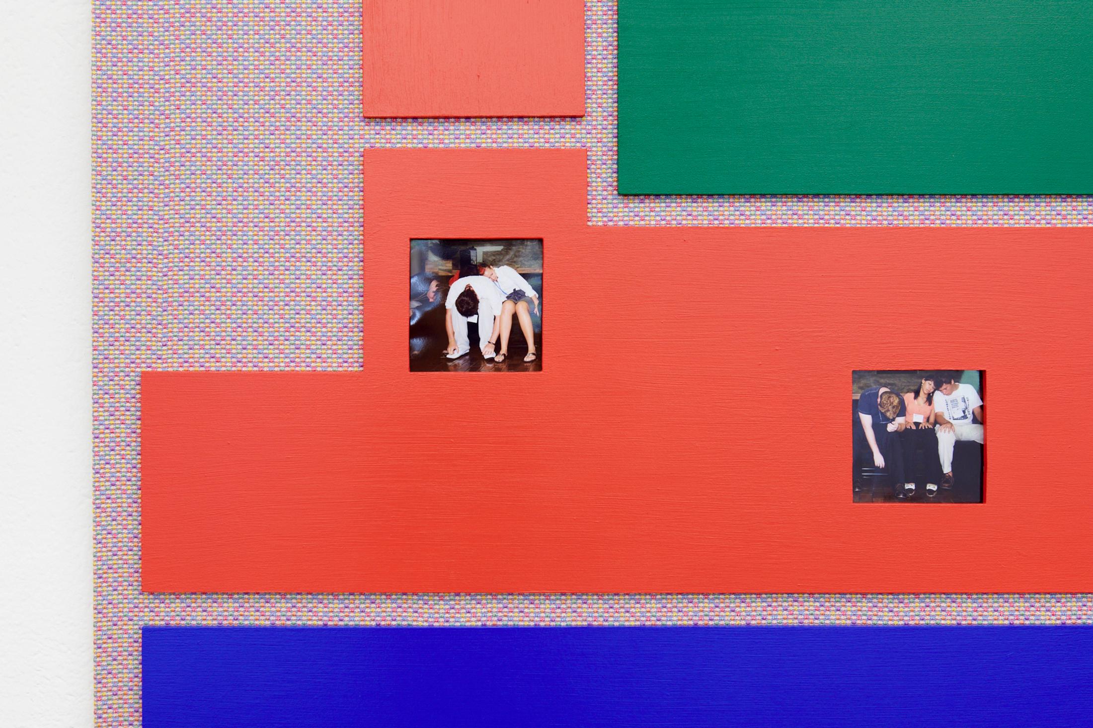 Exhibition View Karin Borer and Monika Emmanuelle Kazi Duo Show «Blink; view on Karin Borer, Triple Escape Mystery, 2021 (Detail)» at WallStreet, Fribourg, 2021 / Photo: Guillaume Python / Courtesy: the artist and WallStreet