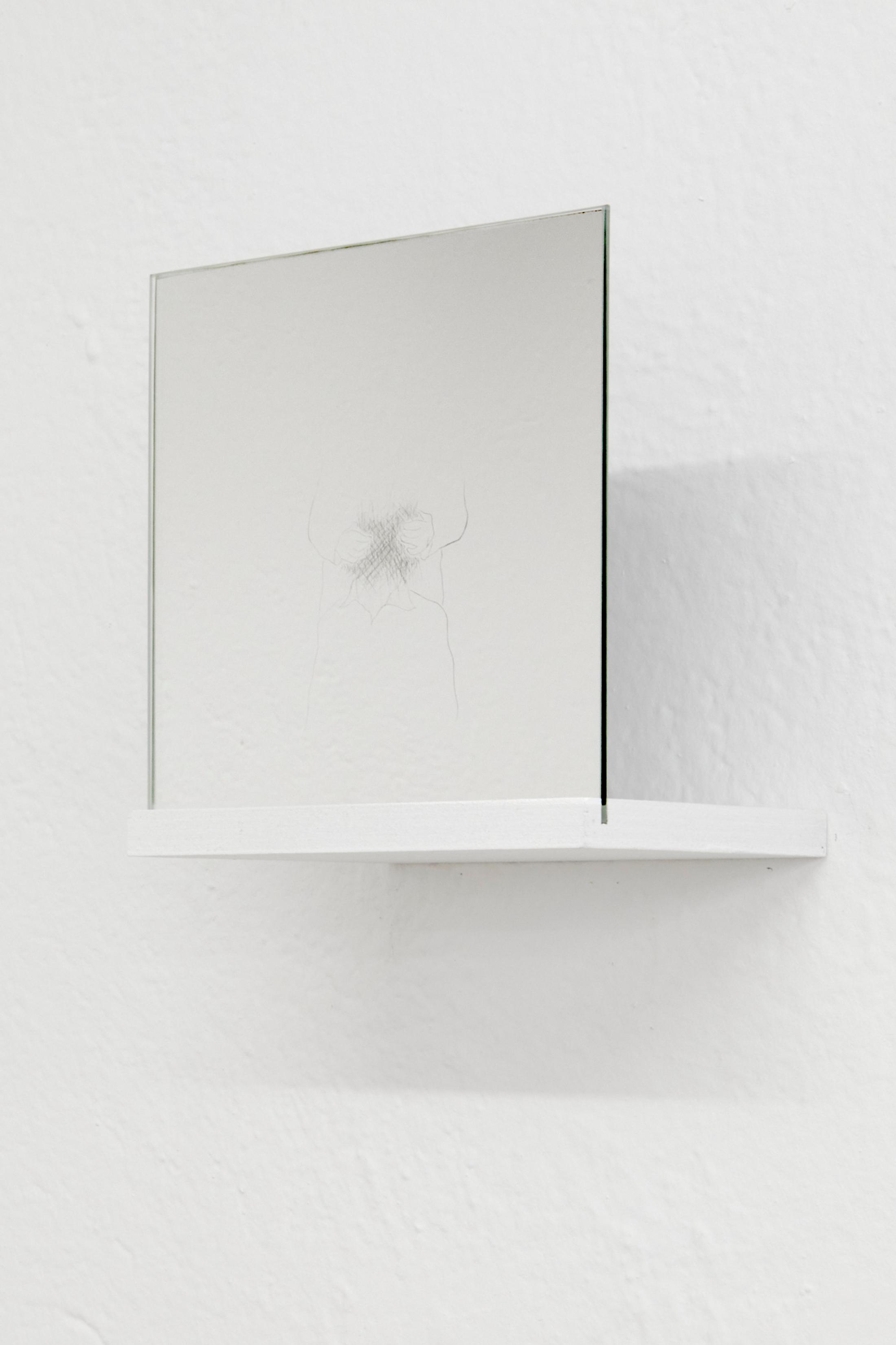 Exhibition View Karin Borer and Monika Emmanuelle Kazi Duo Show «Blink; view on Monika Emmanuelle Kazi, No title 1, 2021» at WallStreet, Fribourg, 2021 / Photo: Guillaume Python / Courtesy: the artist and WallStreet