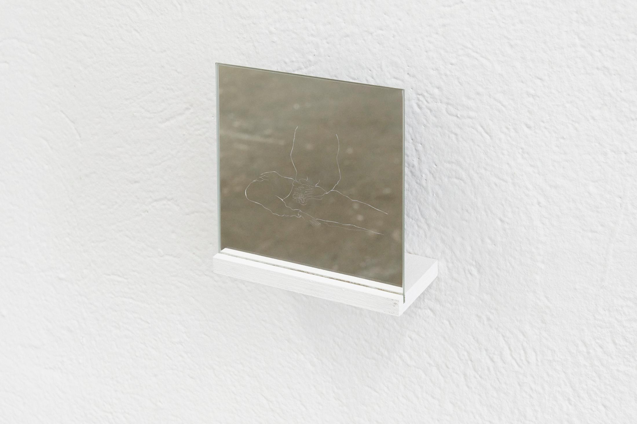 Exhibition View Karin Borer and Monika Emmanuelle Kazi Duo Show «Blink; view on Monika Emmanuelle Kazi, No title 2, 2021» at WallStreet, Fribourg, 2021 / Photo: Guillaume Python / Courtesy: the artist and WallStreet