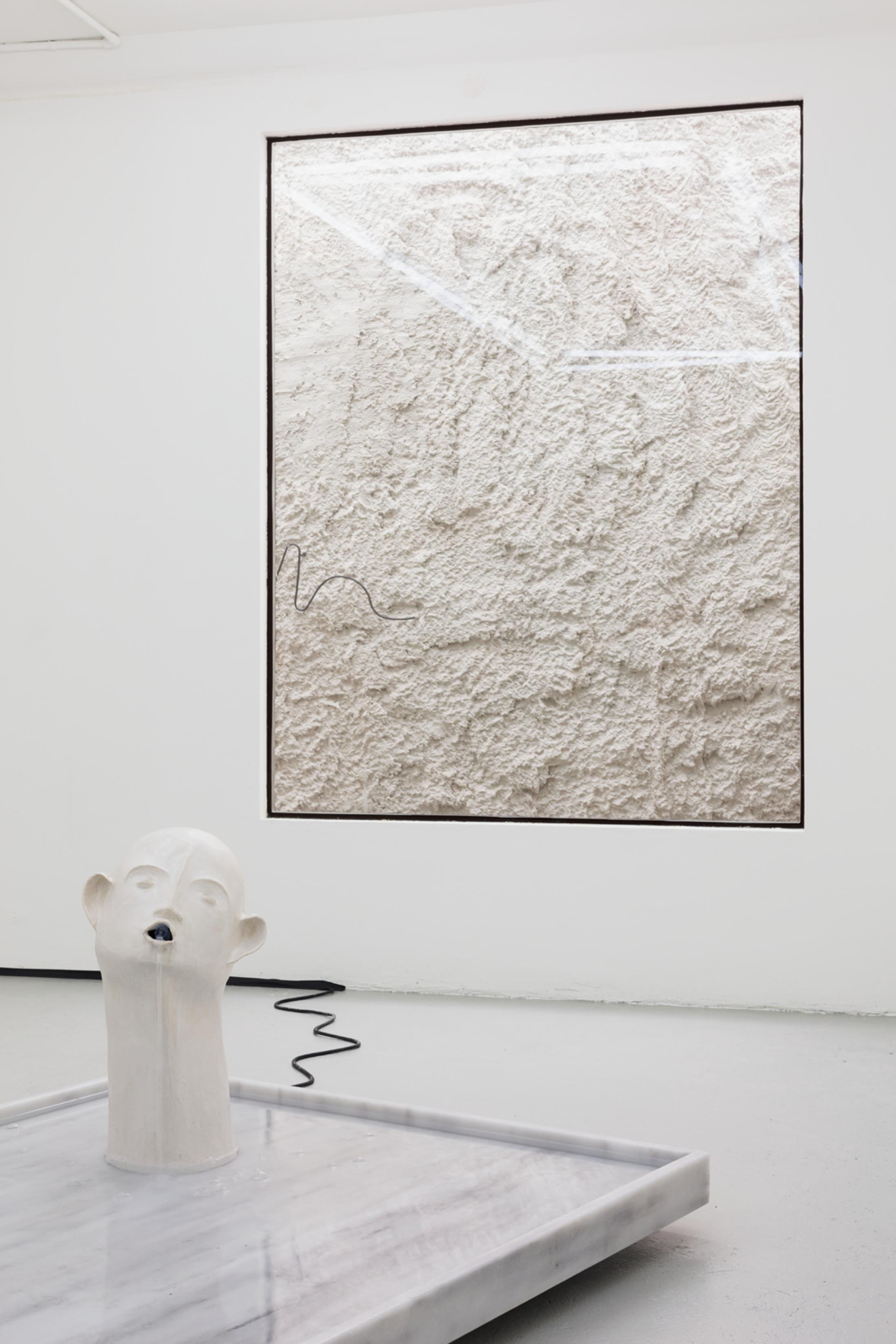 Exhibition View Kasia Fudakowski, Maria Loboda, Zoe Paul at SALTS, Birsfelden / Photo: Gunnar Meier / Courtesy SALTS & the Artists / Samuel Leuenberger & Elise Lammer