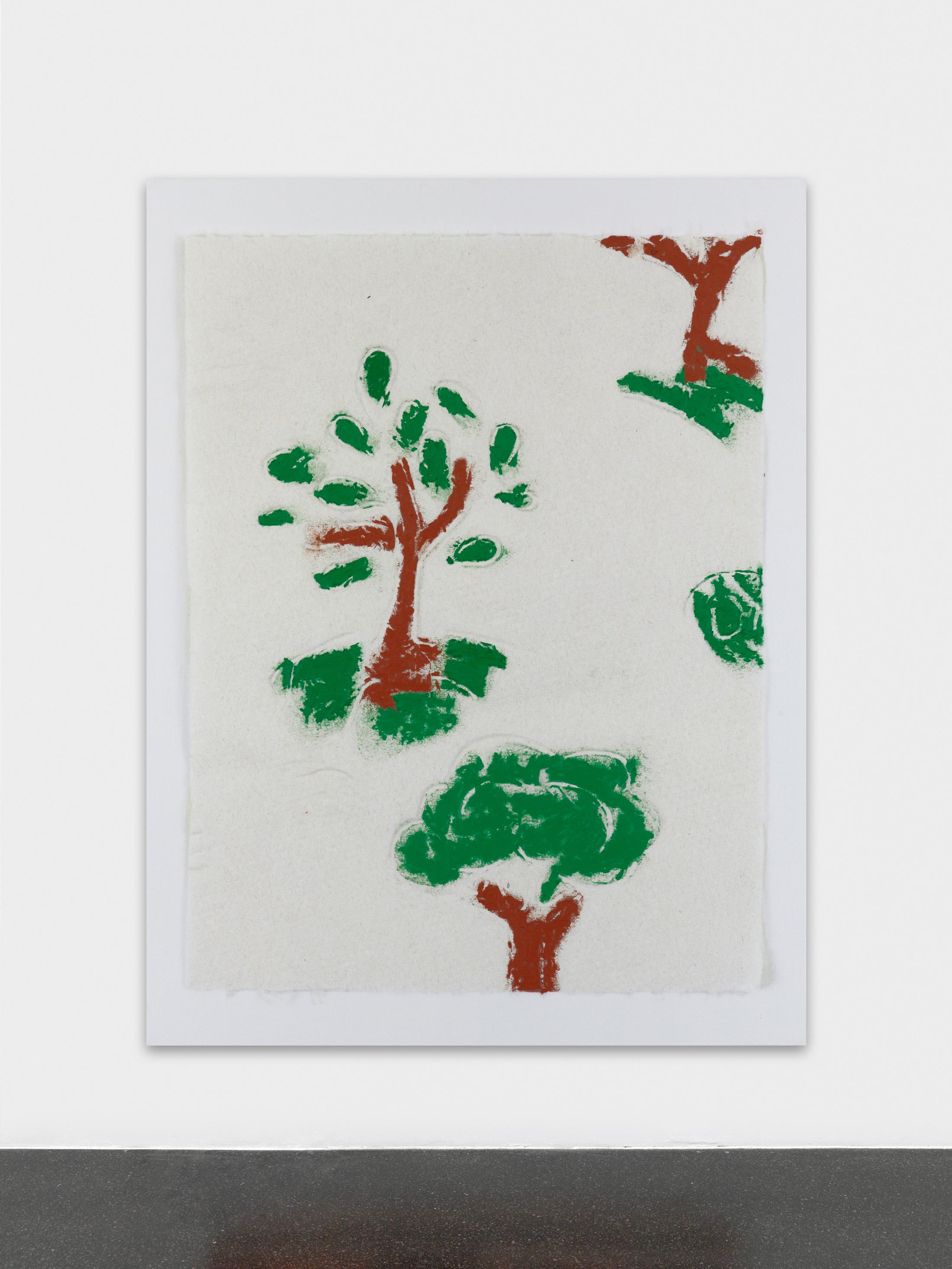 Exhibition View Kaspar Müller Solo Show «In and Out; view on Kaspar Müller, Untitled, 2020, UV cured ink and Sennelier oil pastel on canvas, 210 x 160 x 3 cm» at Galerie Francesca Pia, Zurich, 2020 / Photo: Annik Wetter / Courtesy: the artist and Galerie Francesca Pia