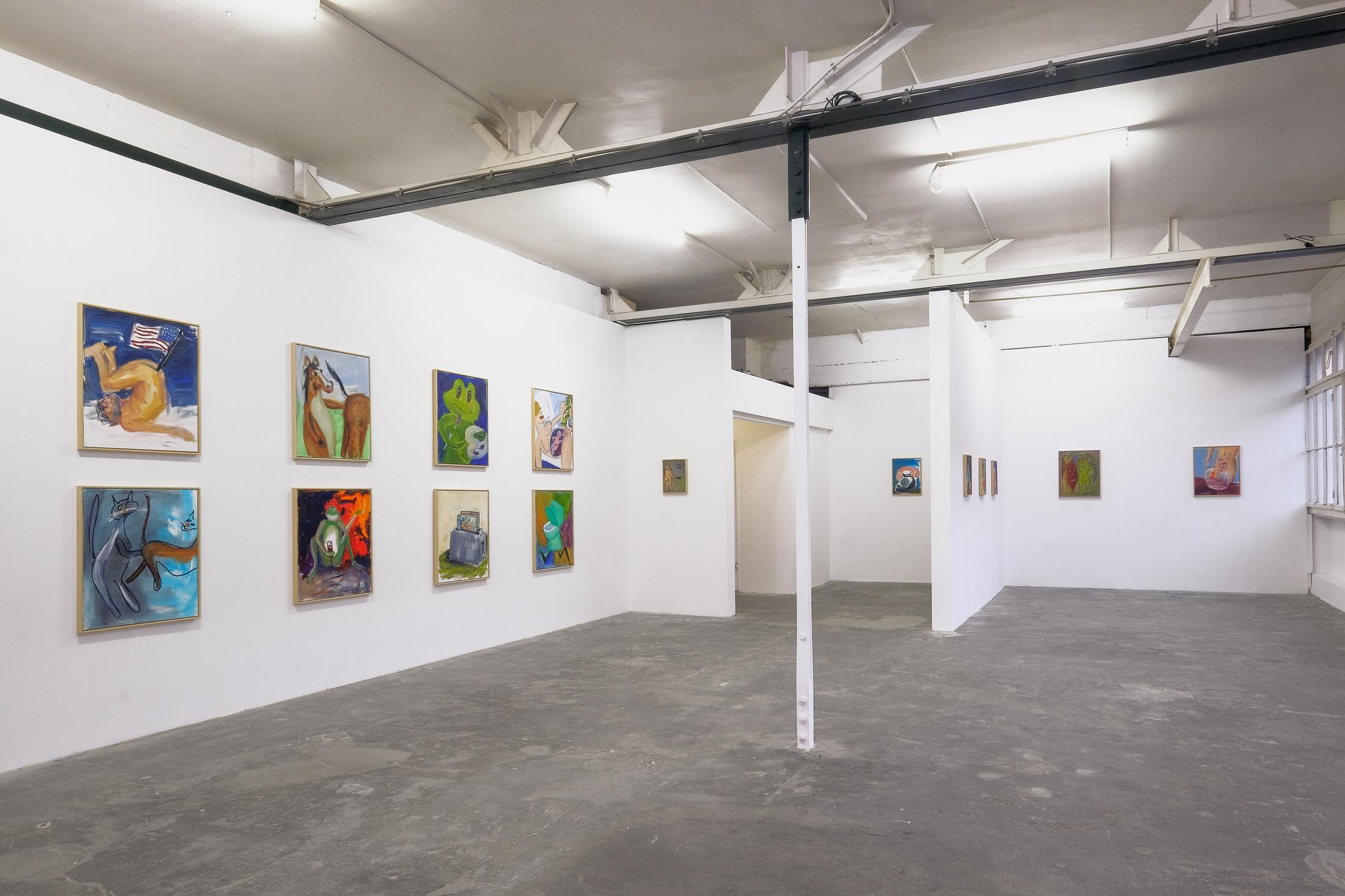 Exhibition View Keith Boadwee & Club Paint Soloshow at Smallville, Neuchatel, 2019 / Photo : Sebastian Verdon / Courtesy : the artists and Smallville