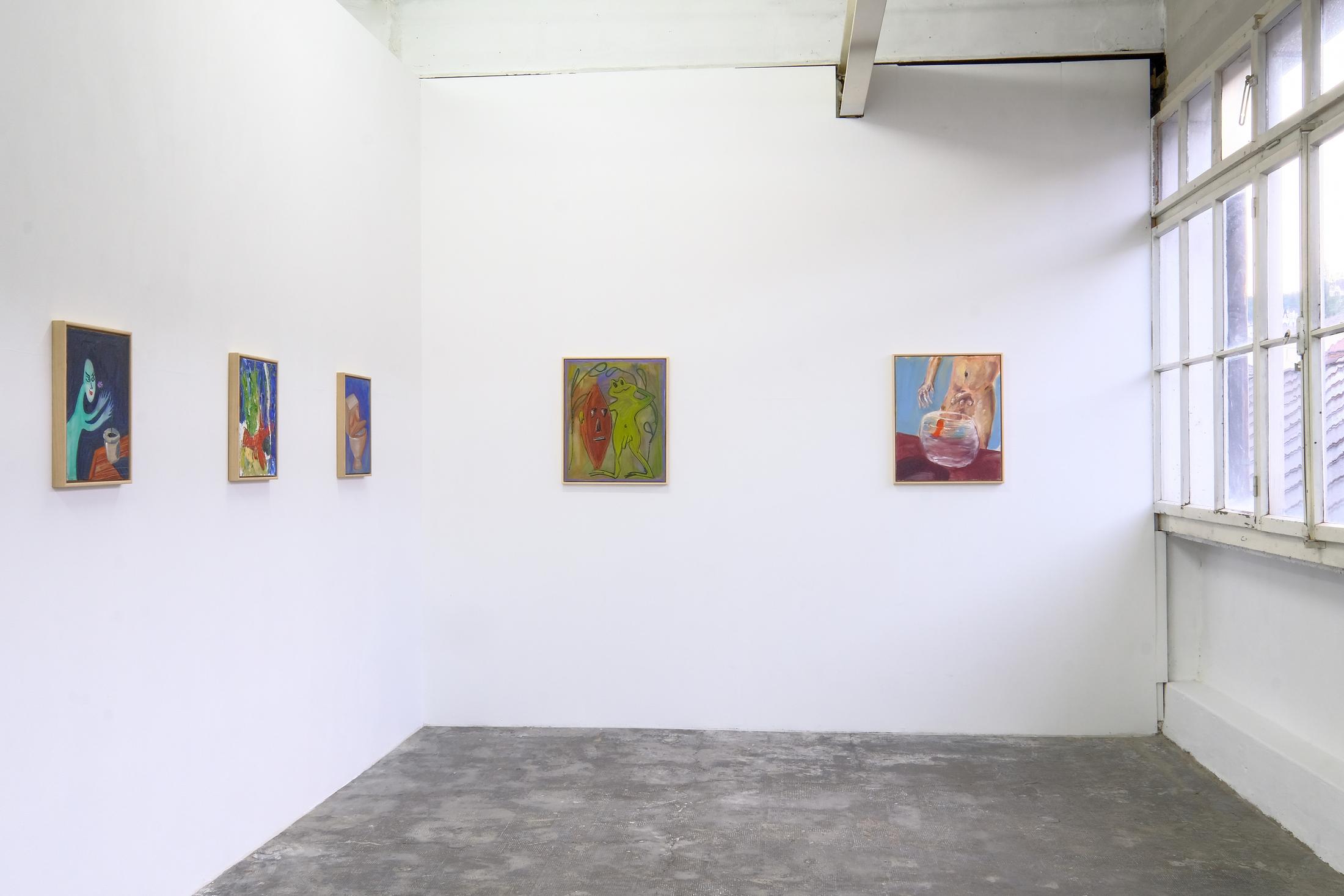 Exhibition View Keith Boadwee & Club Paint Soloshow at Smallville, Neuchatel, 2019 / Photo : Sebastian Verdon / Courtesy : the artists and Smallville
