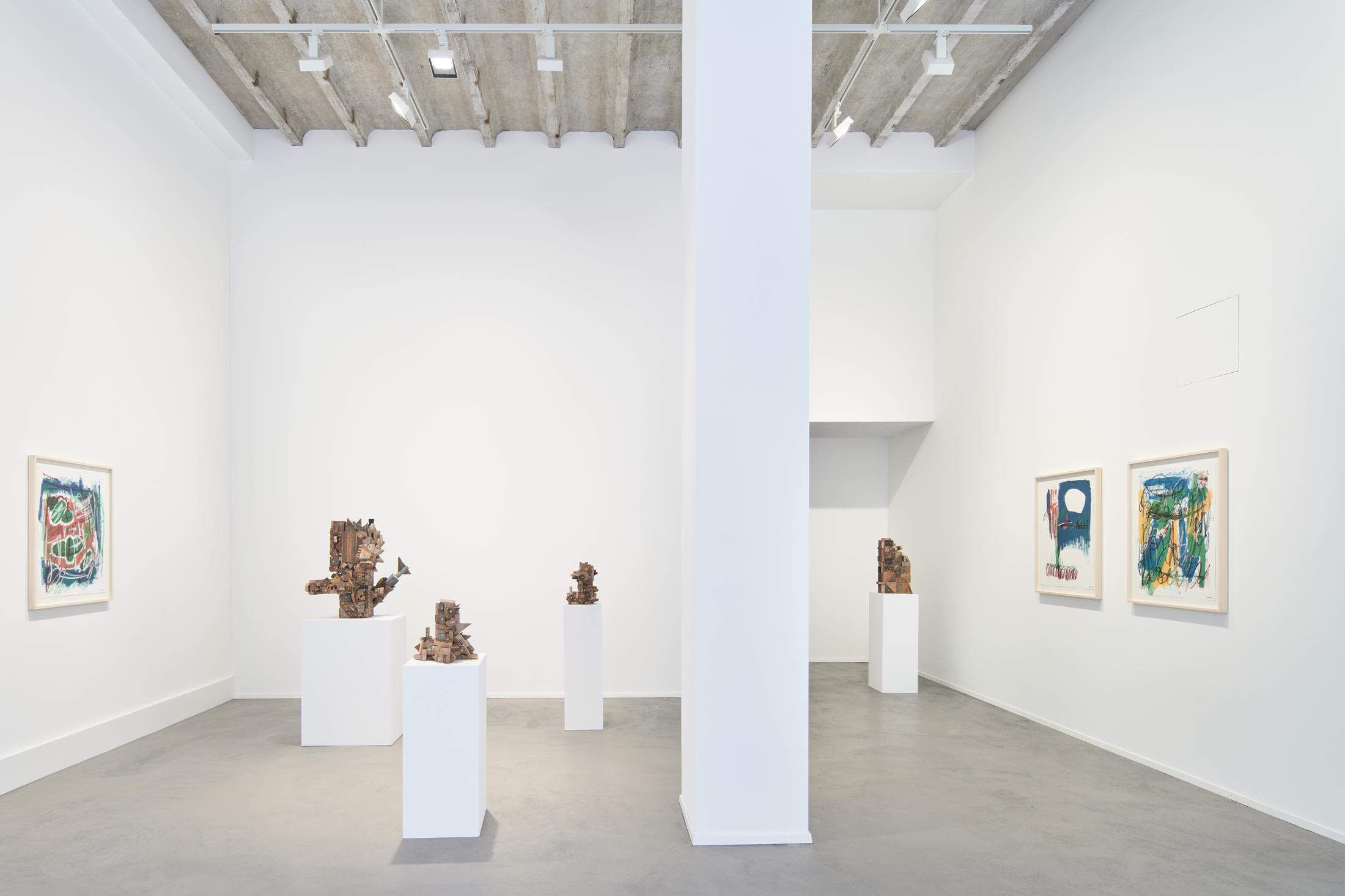 Exhibition View Kemang Wa Lehulere Solo Show «To Every Earth its Blood» at Galerie Tschudi, Zurich, 2023 / Photo: Max Ehrengruber / Courtesy: the artist and Galerie Tschudi