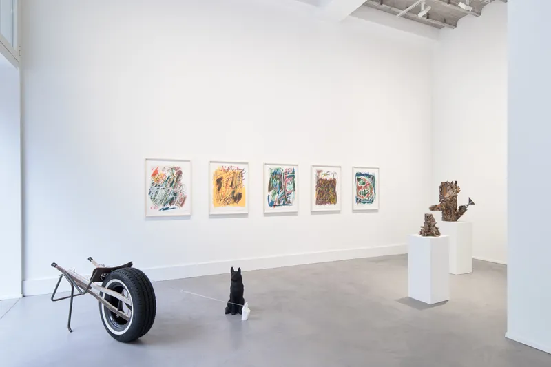 Exhibition View Kemang Wa Lehulere Solo Show «To Every Earth its Blood» at Galerie Tschudi, Zurich, 2023 / Photo: Max Ehrengruber / Courtesy: the artist and Galerie Tschudi