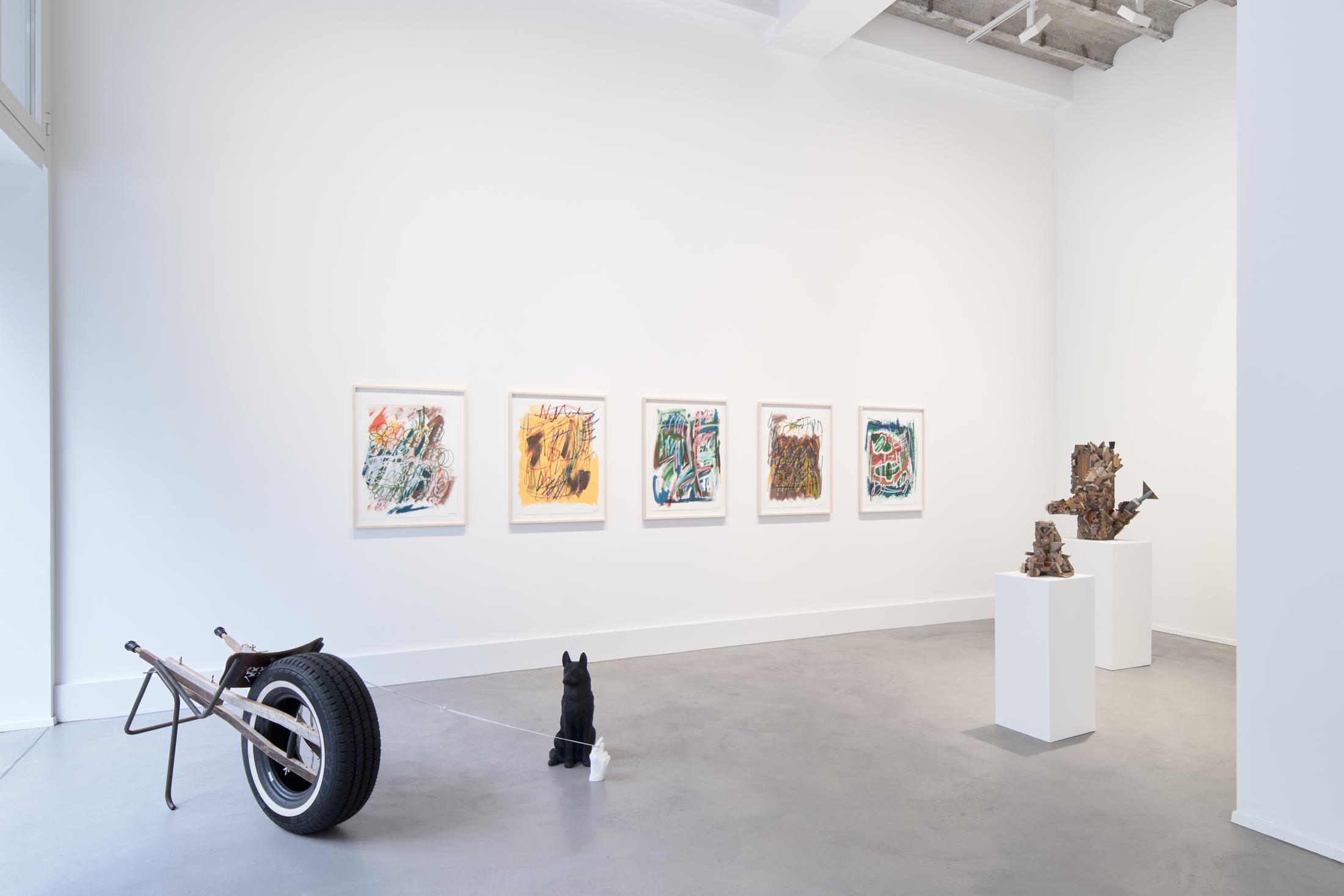 Exhibition View Kemang Wa Lehulere Solo Show «To Every Earth its Blood» at Galerie Tschudi, Zurich, 2023 / Photo: Max Ehrengruber / Courtesy: the artist and Galerie Tschudi