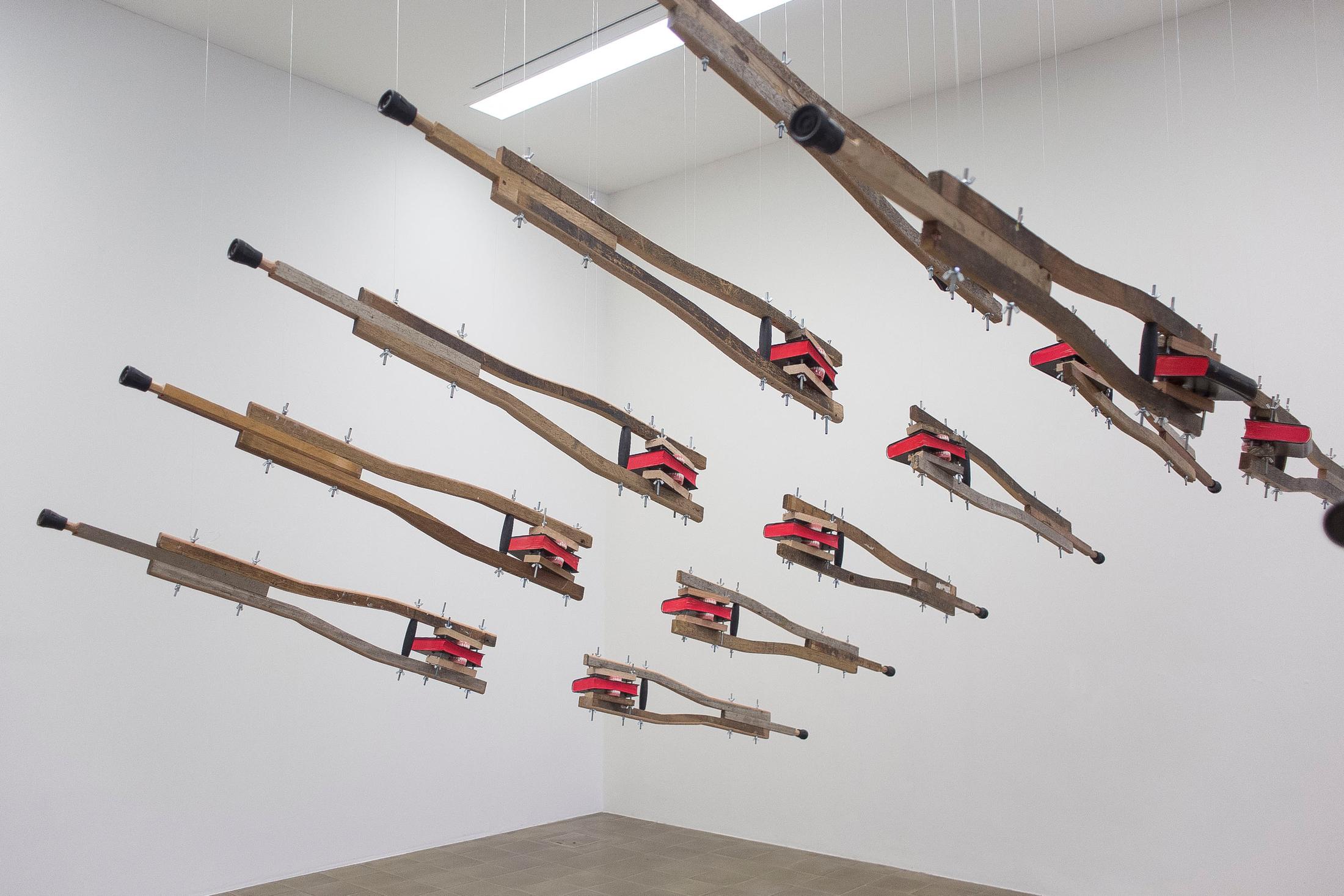 Installation View Kemang Wa Lehulere "Broken Wing, 2017" at Pasquart / Courtesy: the artist / Photo: Julie Lovens