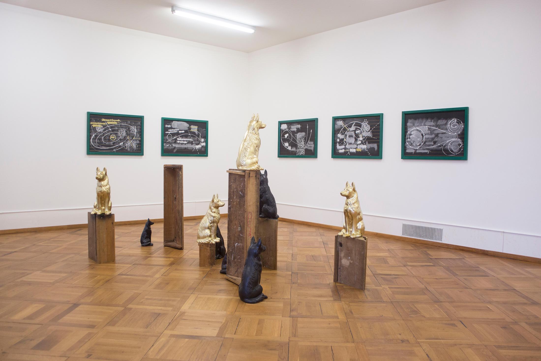 Installation View Kemang Wa Lehulere "Cosmic Interlude Orbit, 2016" at Pasquart / Courtesy: Wendy Fisher and A4 Arts / Photo: Julie Lovens