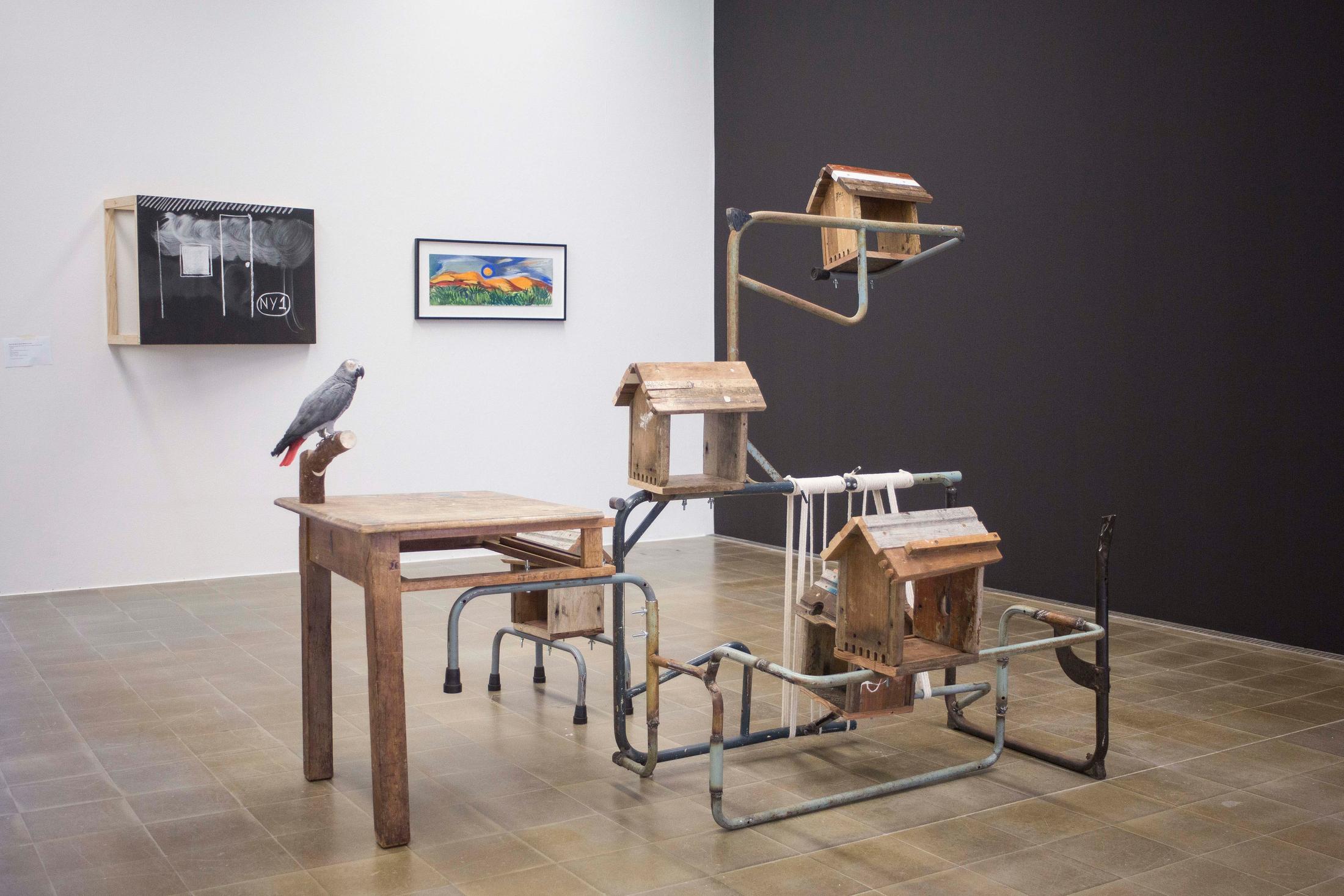 Installation View Kemang Wa Lehulere "My Apologies to Time 1, 2017" at Pasquart / Courtesy: the artist / Photo: Julie Lovens