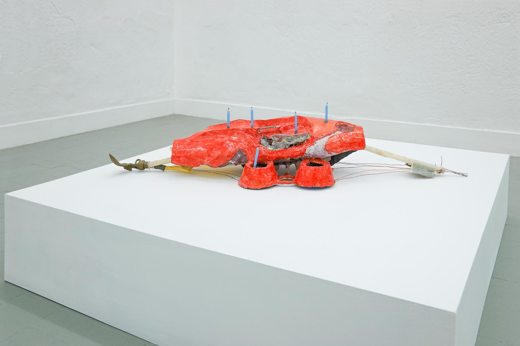 Exhibition View Group Show «Singalong; view on Anders Dickson, ?organ?, 2022» at Sgomento, Zurich, 2023 / Photo: SZ / Courtesy: the artist and Sgomento