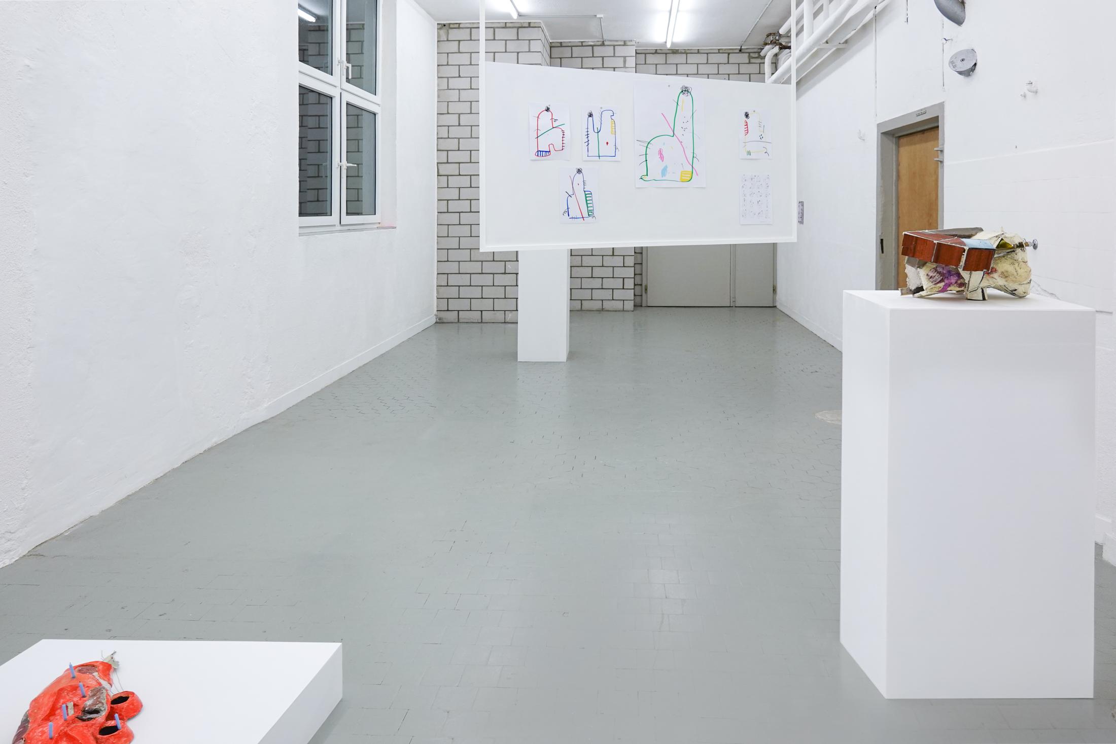 Exhibition View Group Show «Singalong» at Sgomento, Zurich, 2023 / Photo: SZ / Courtesy: the artists and Sgomento