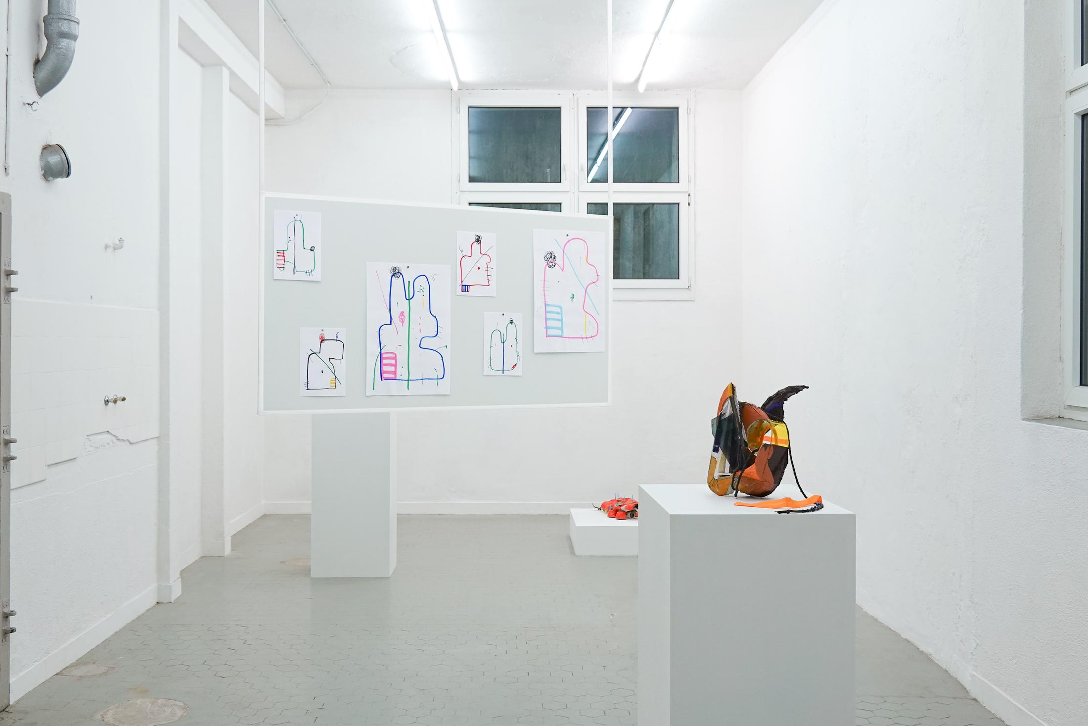 Exhibition View Group Show «Singalong» at Sgomento, Zurich, 2023 / Photo: SZ / Courtesy: the artists and Sgomento