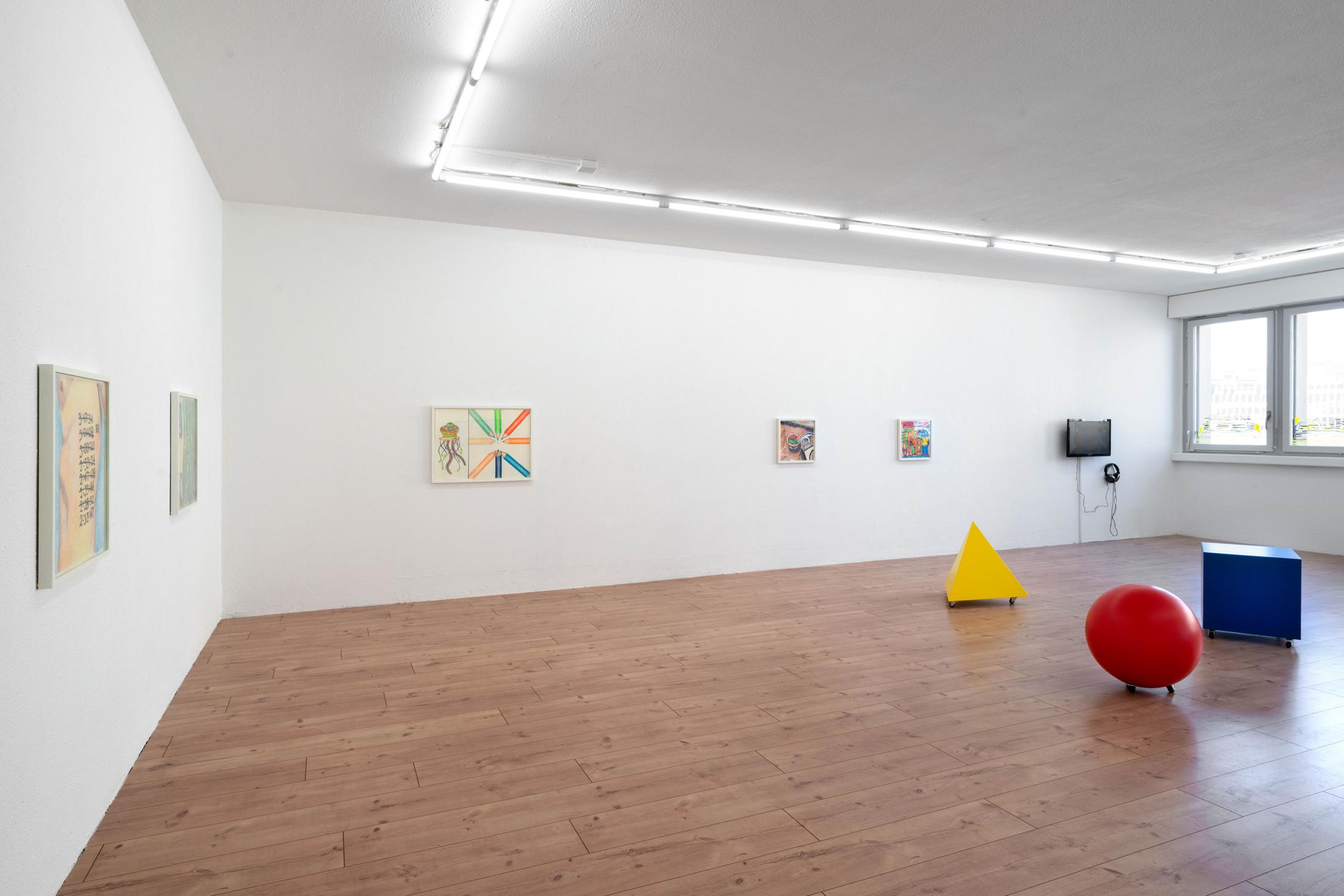 Exhibition View Keren Cytter Soloshow «Size Matters» at HAMLET, Oerlikon, Zurich / Photo: Flavio Karrer / Courtesy: the artist and HAMLET