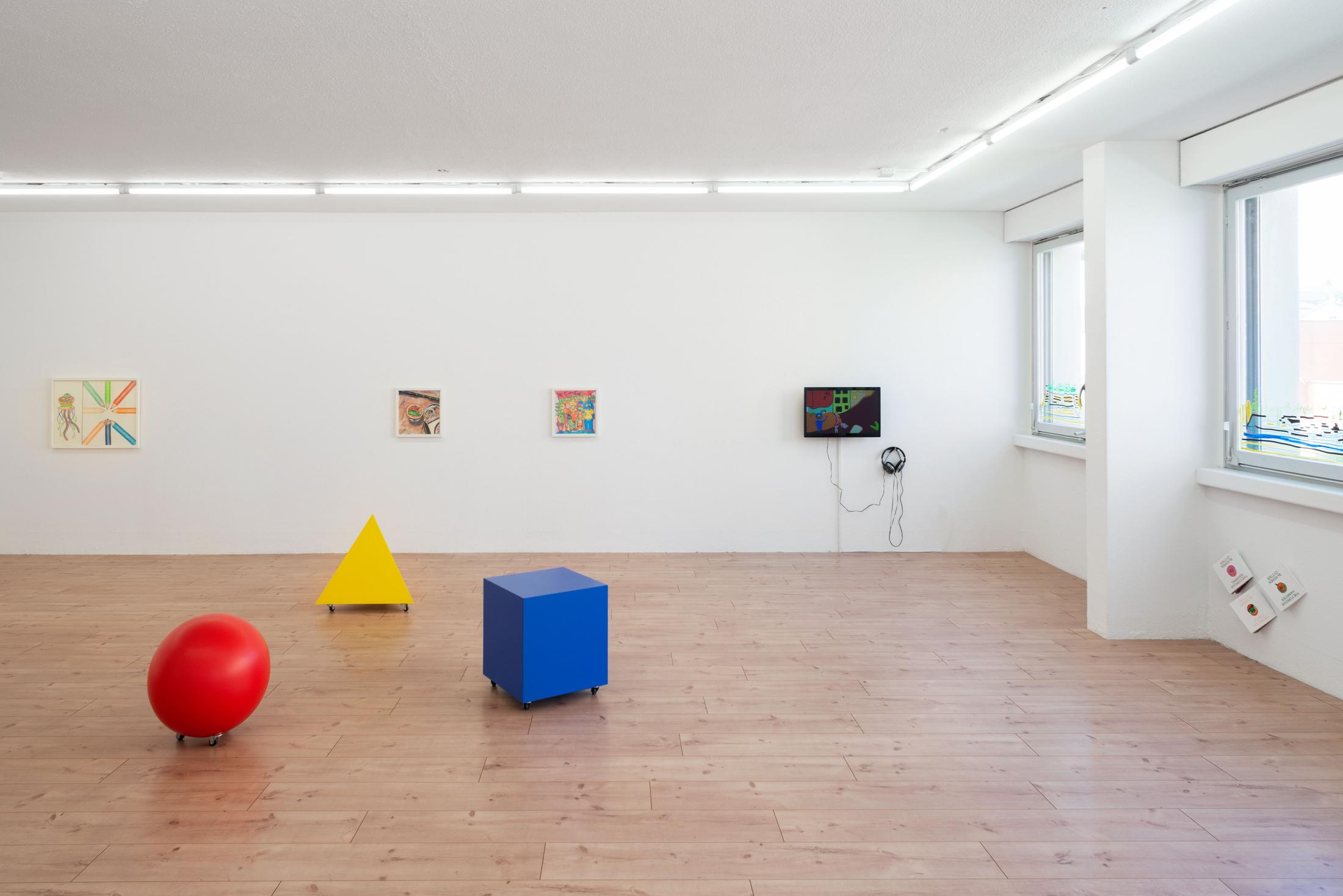 Exhibition View Keren Cytter Soloshow «Size Matters» at HAMLET, Oerlikon, Zurich / Photo: Flavio Karrer / Courtesy: the artist and HAMLET