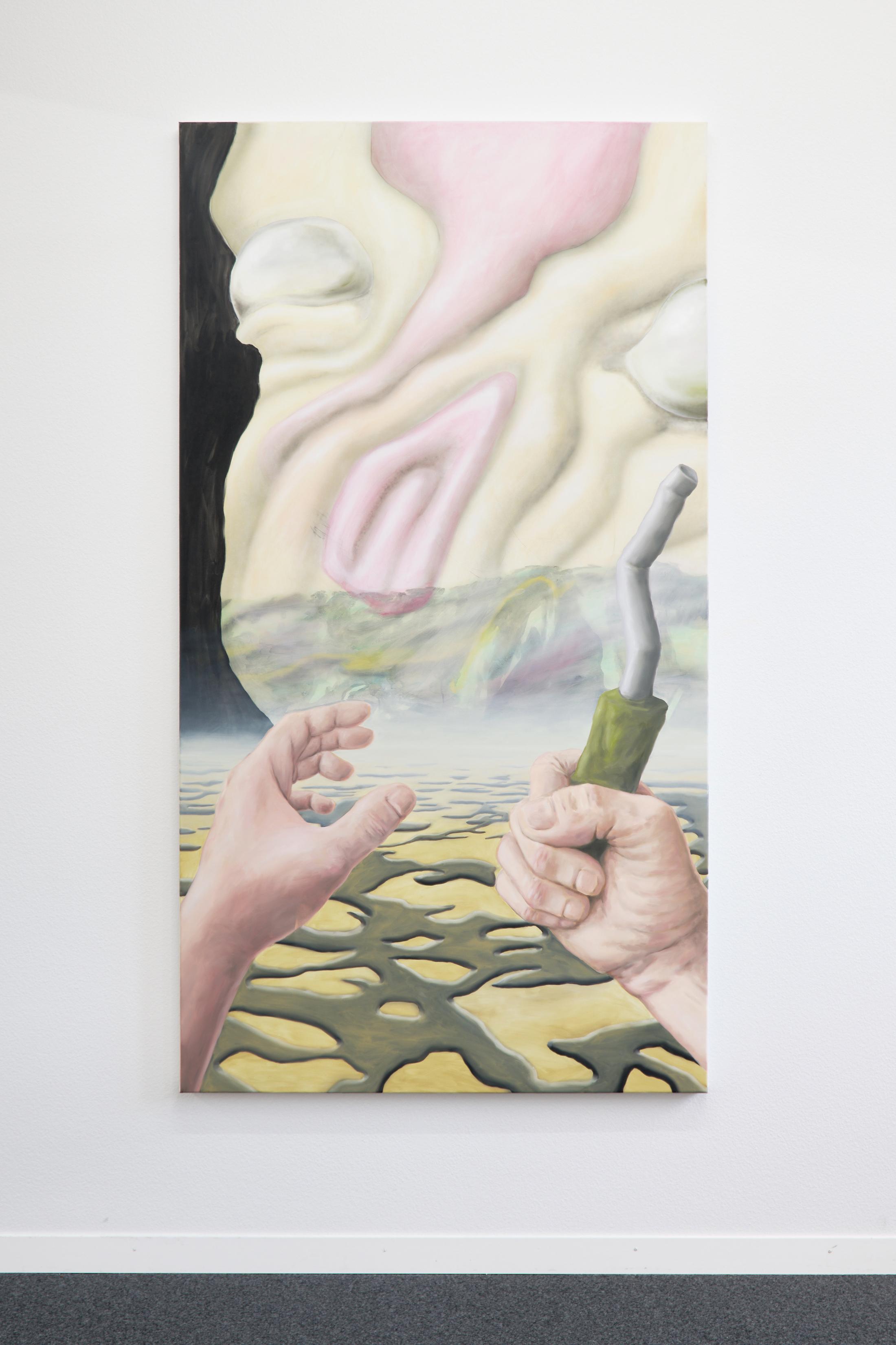 Exhibition View Kevin Aeschbacher Solo Show «Schleife» at unanimous consent, Zurich, 2022 / Photo: Philip Ullrich / Courtesy: the artist and unanimous consent