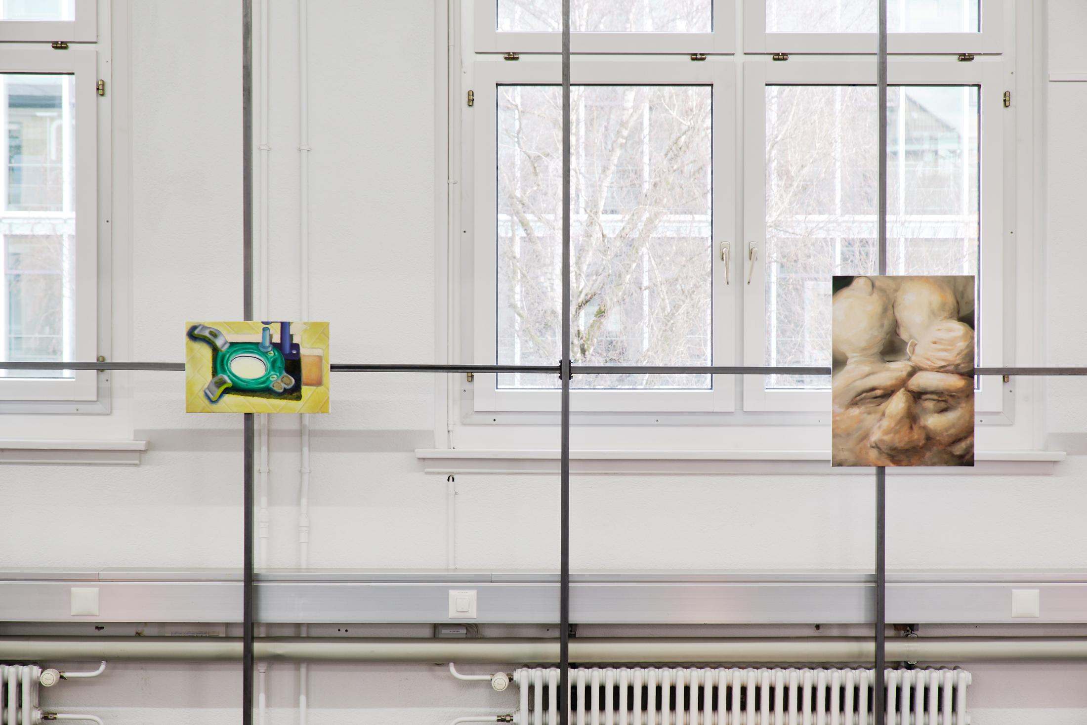 Exhibition View Kevin Aeschbacher Solo Show «Schleife» at unanimous consent, Zurich, 2022 / Photo: Philip Ullrich / Courtesy: the artist and unanimous consent