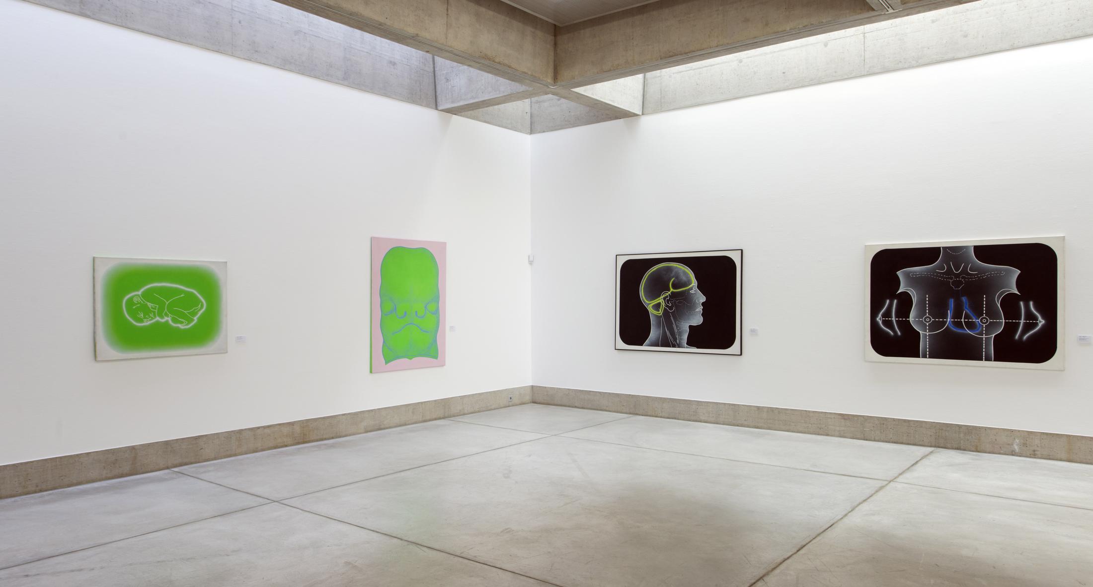 Exhibition View Kiki Kogelnik «Les cyborgs ne sont pas respectueuses» at Musée des beaux-arts de La Chaux-de-Fonds, La Chaux-de-Fonds, 2020 / © Kiki Kogelnik Foundation. All rights reserved