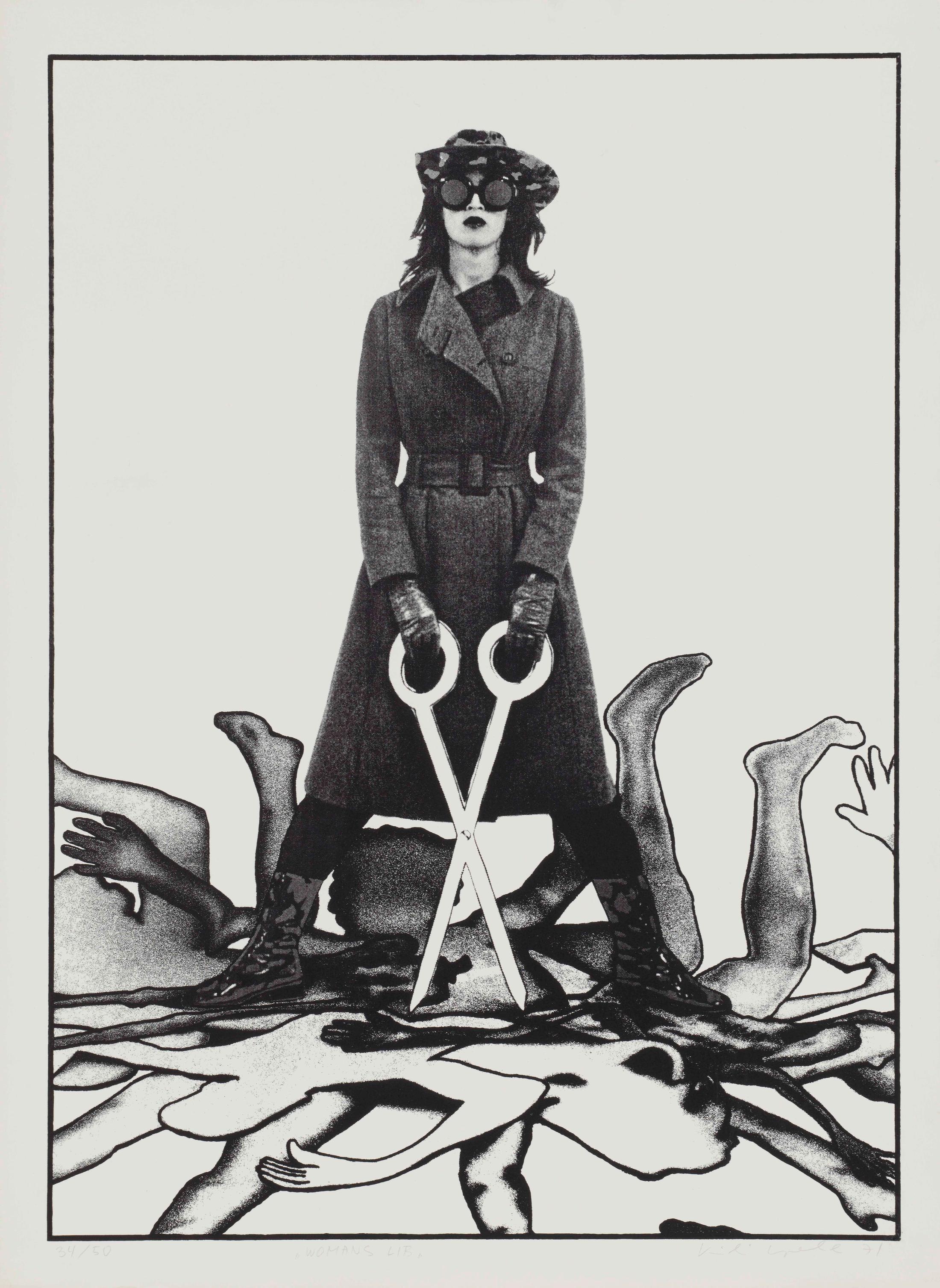 Exhibition View Kiki Kogelnik «Les cyborgs ne sont pas respectueuses; view on Womans Lib, 1971» at Musée des beaux-arts de La Chaux-de-Fonds, La Chaux-de-Fonds, 2020 / © Kiki Kogelnik Foundation. All rights reserved