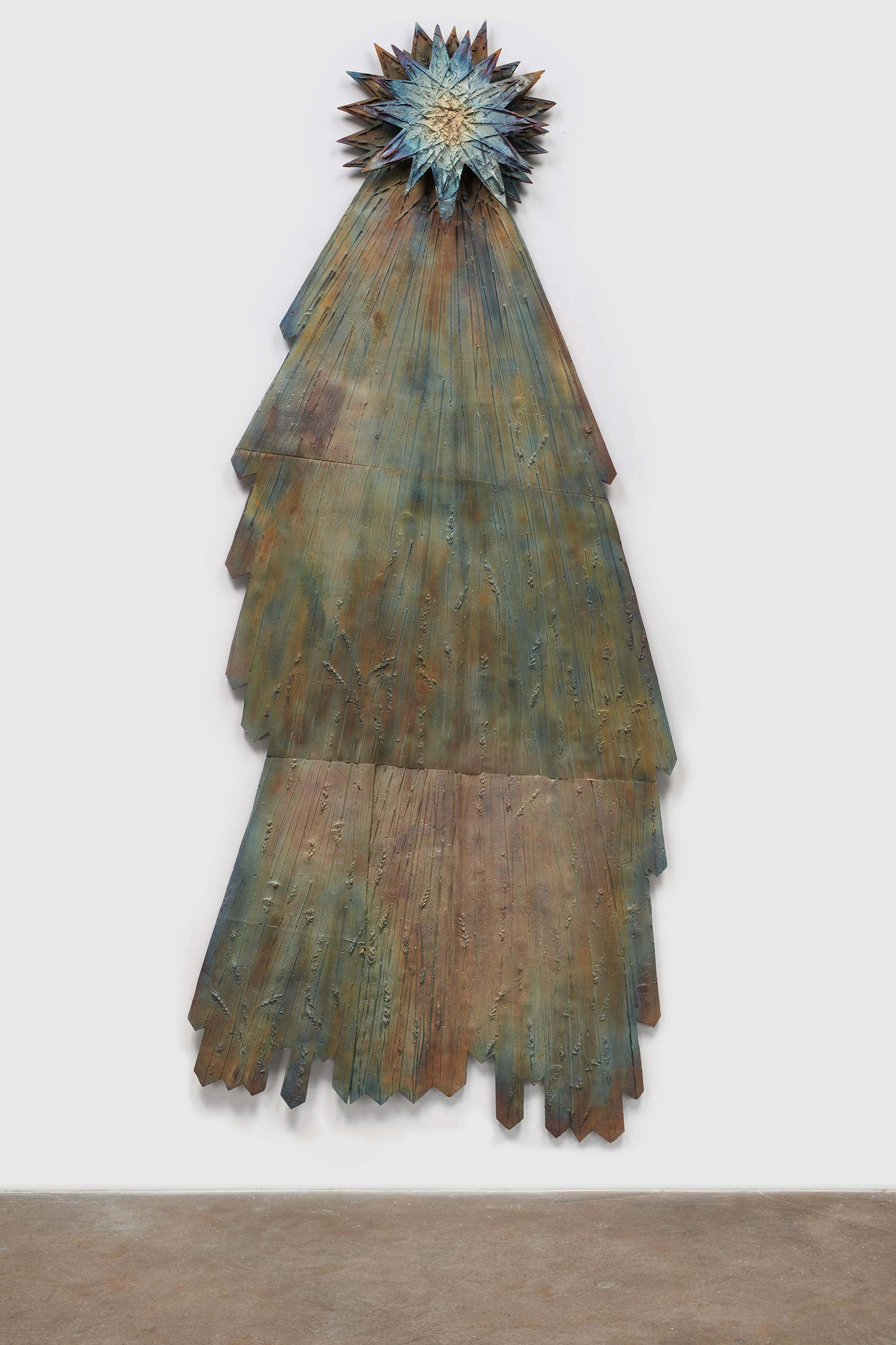 Exhibition View Kiki Smith Soloshow «Light; view on Kiki Smith, not yet titled (comet), 2019» at Pace Gallery, Geneva, 2020 / Photo: Annik Wetter / © Kiki Smith / Courtesy: the artist and Pace Gallery

bronze, 

93" × 40" × 2-3/4" (236.2 cm × 101.6 cm × 7 cm), 

Edition 1 of 3, 

Edition of 3 + 1 AP, 

SCULPTURE, 

No. 71554.01, 

Alt # KS-9935-W 


format of original photography: digital