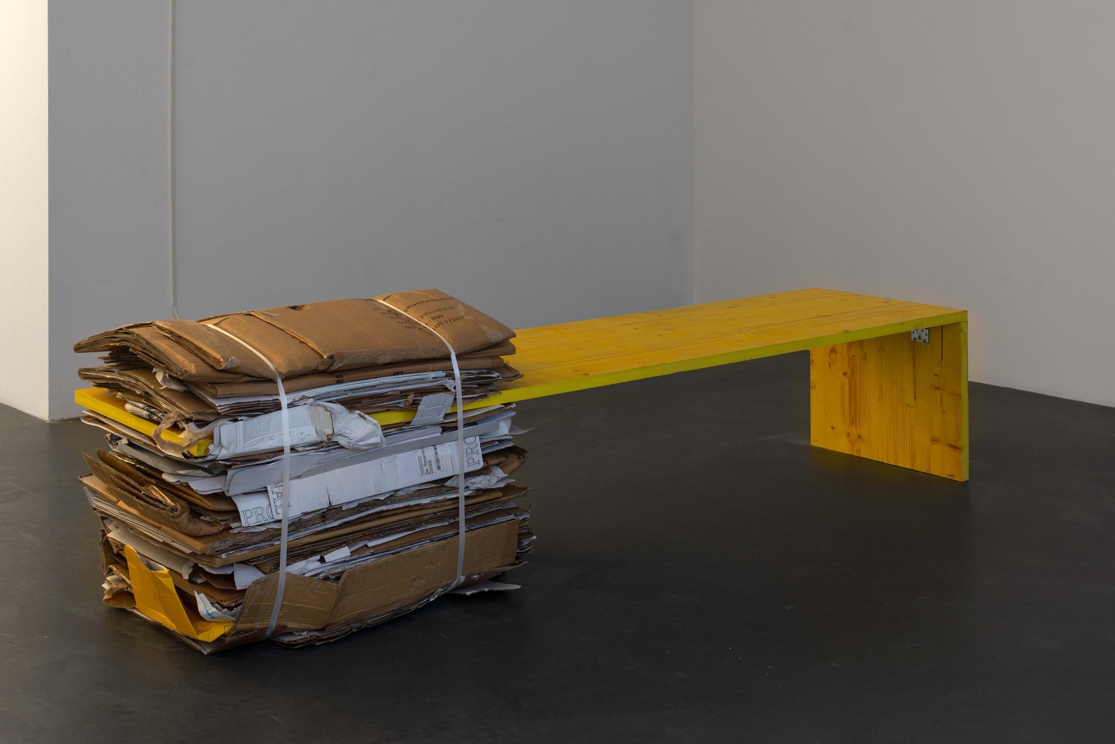 Exhibition View Klara Lidén Soloshow «Now Two Three» at Weiss Falk, Basel, 2019 / Photo: Flavio Karrer / Courtesy: the artist and Weiss Falk