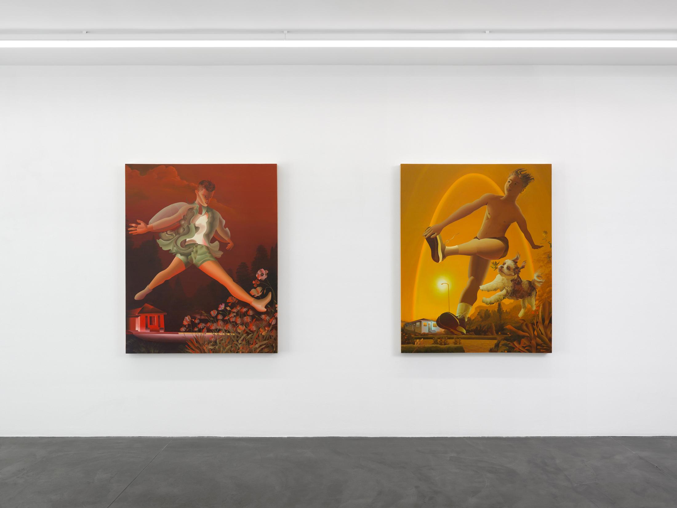 Exhibition View Kyle Dunn Solo Show «The Fool» at Galerie Maria Bernheim, Zurich, 2021 / Photo: Annik Wetter / Courtesy: the artist and Galerie Maria Bernheim
