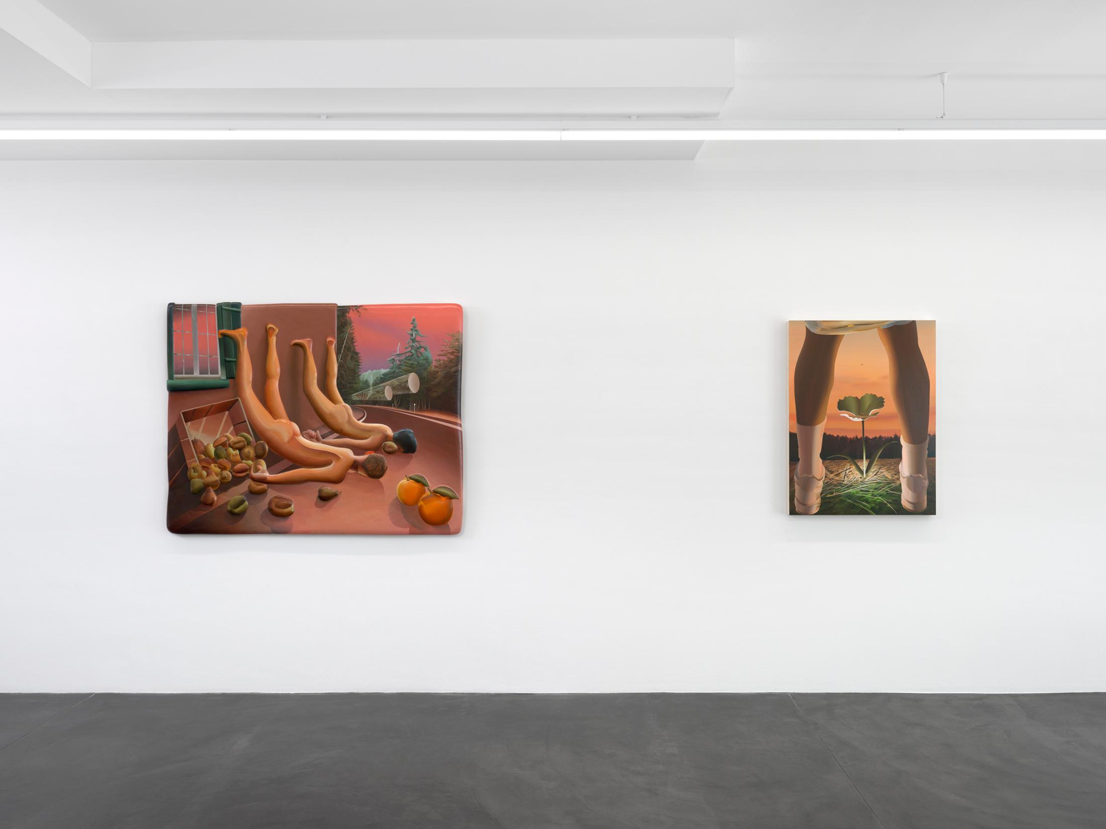 Exhibition View Kyle Dunn Solo Show «The Fool» at Galerie Maria Bernheim, Zurich, 2021 / Photo: Annik Wetter / Courtesy: the artist and Galerie Maria Bernheim