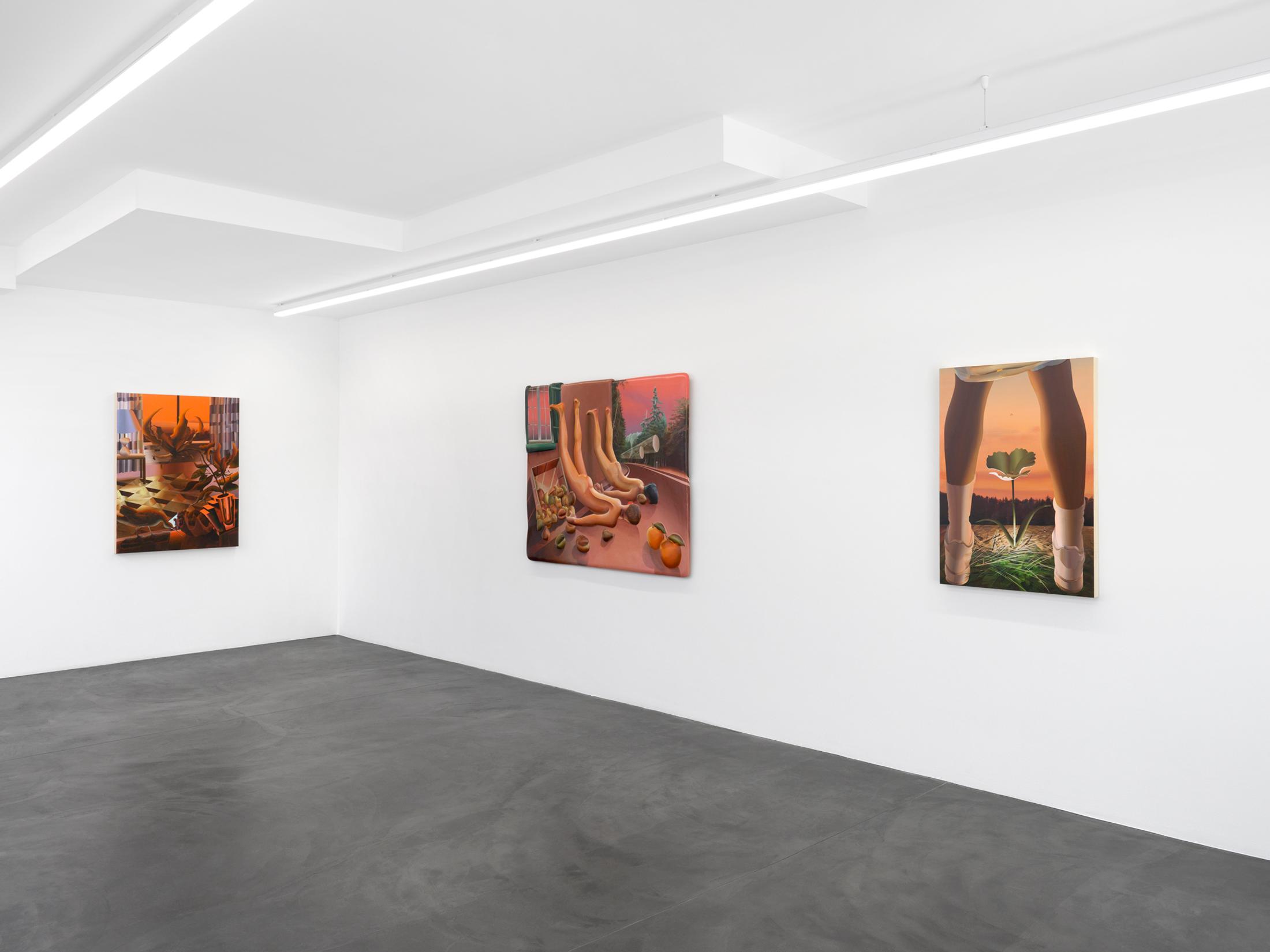 Exhibition View Kyle Dunn Solo Show «The Fool» at Galerie Maria Bernheim, Zurich, 2021 / Photo: Annik Wetter / Courtesy: the artist and Galerie Maria Bernheim